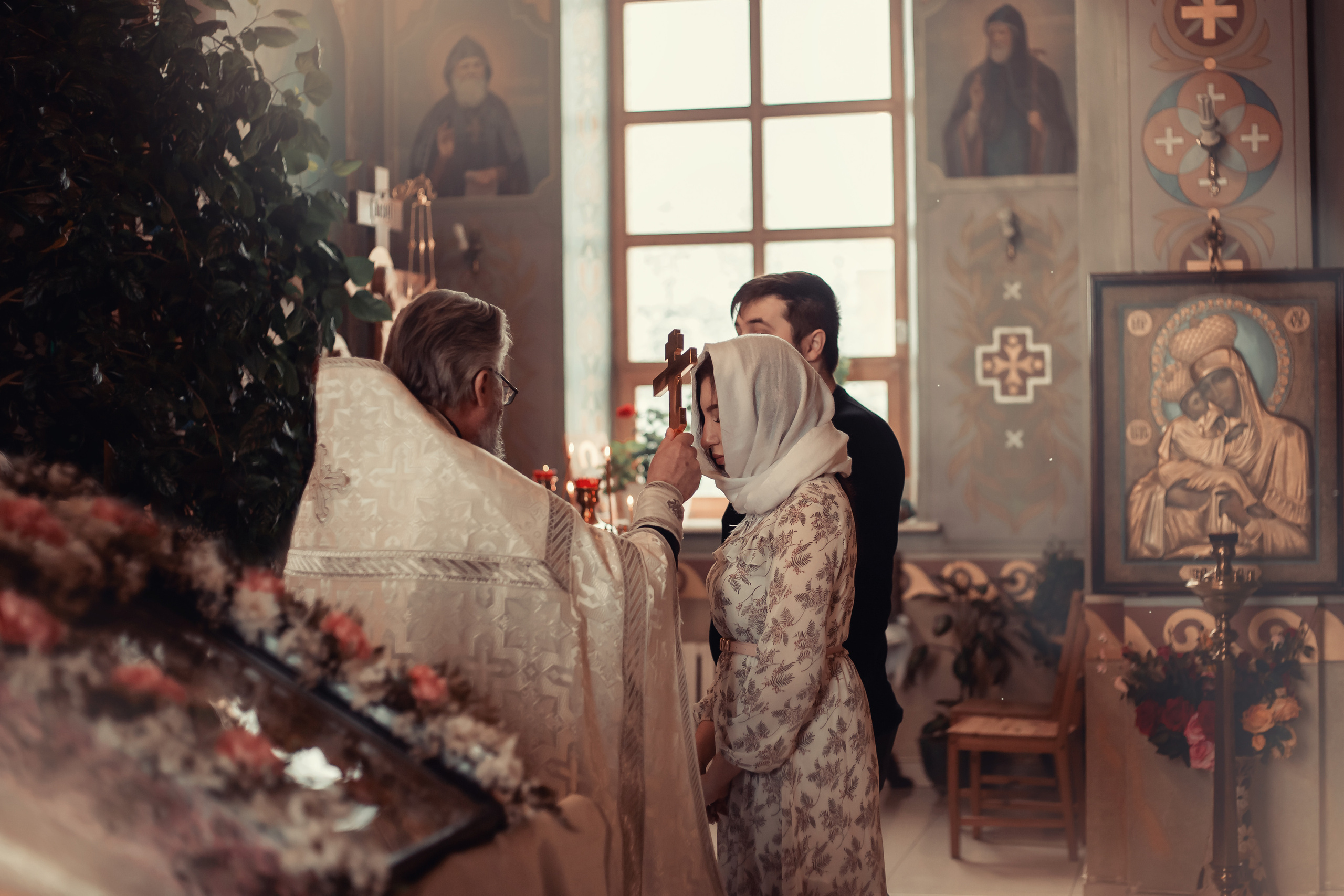 Крещение Миши Храм Серафима Саровского Пригородный. Фотограф новорожденных Оренбург Оксана Трофимова