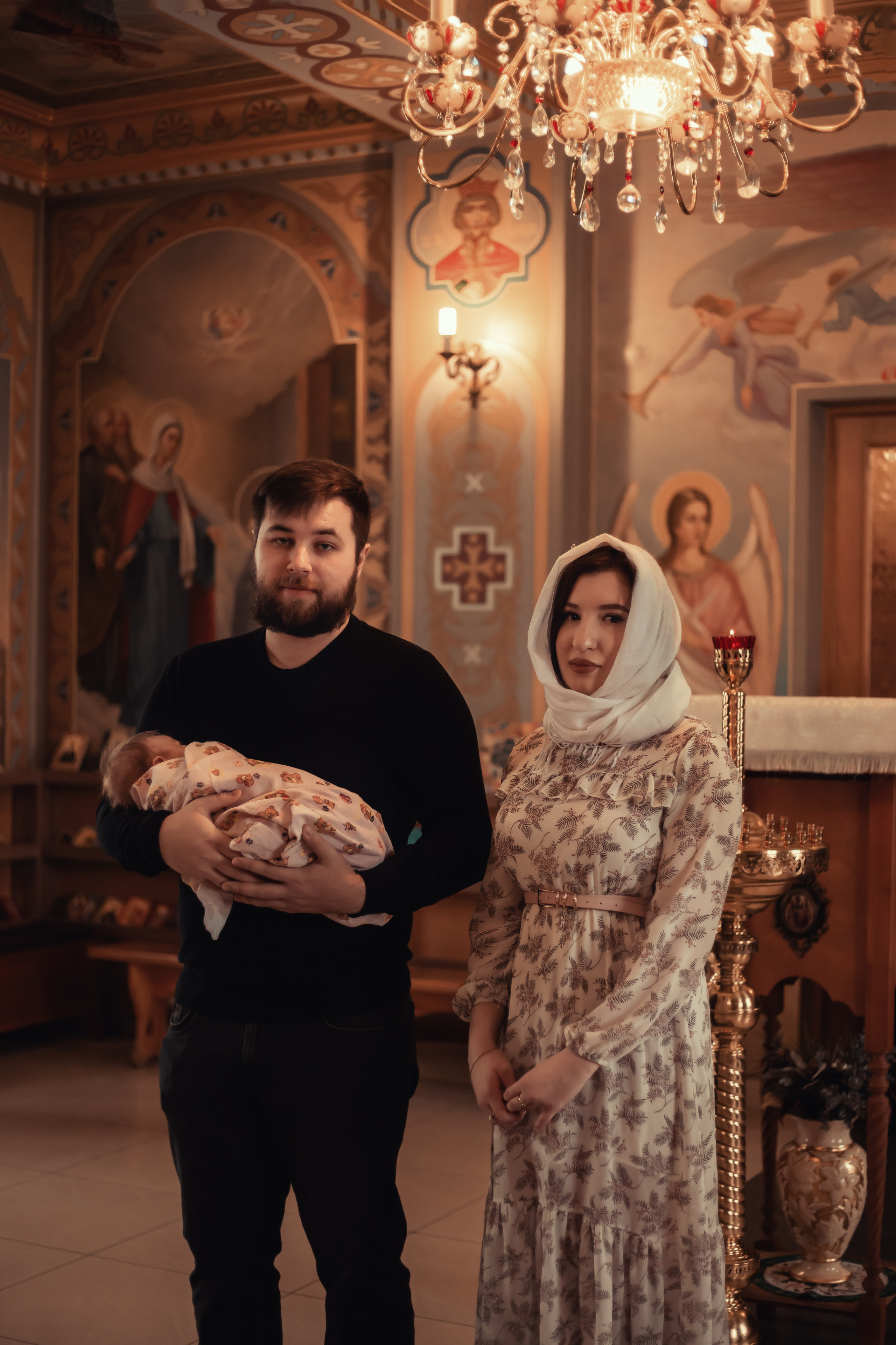 Крещение Миши Храм Серафима Саровского Пригородный. Фотограф новорожденных Оренбург Оксана Трофимова