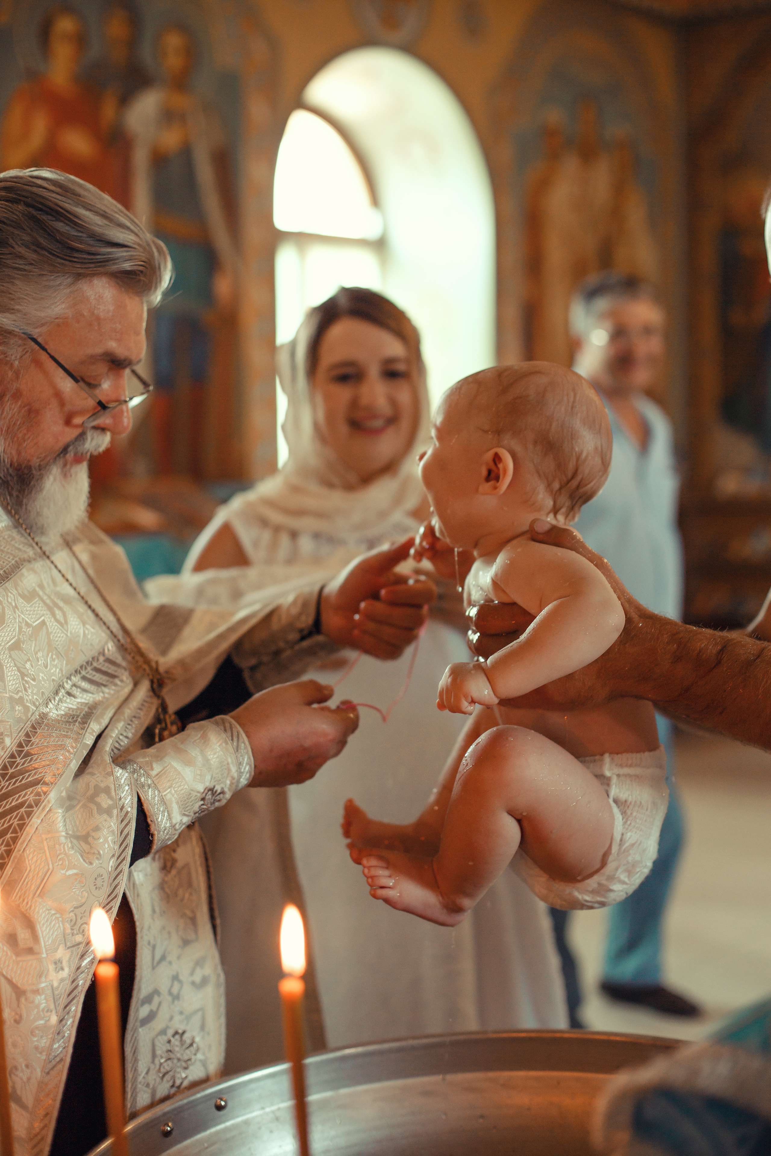 Крещение Маргариты Храм Серафима Саровского п. Пригородный. Фотограф новорожденных Оренбург Оксана Трофимова