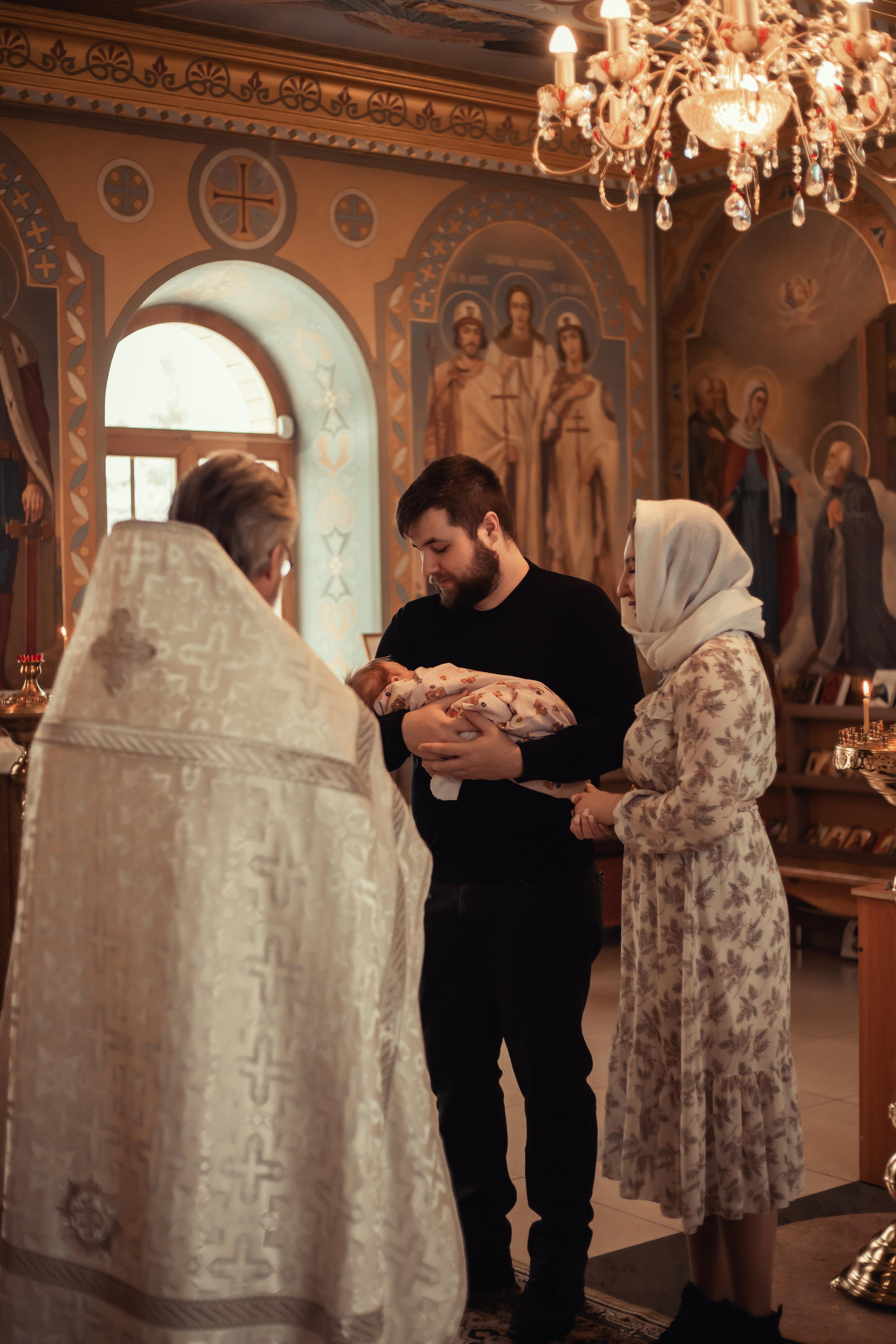Крещение Миши Храм Серафима Саровского Пригородный. Фотограф новорожденных Оренбург Оксана Трофимова
