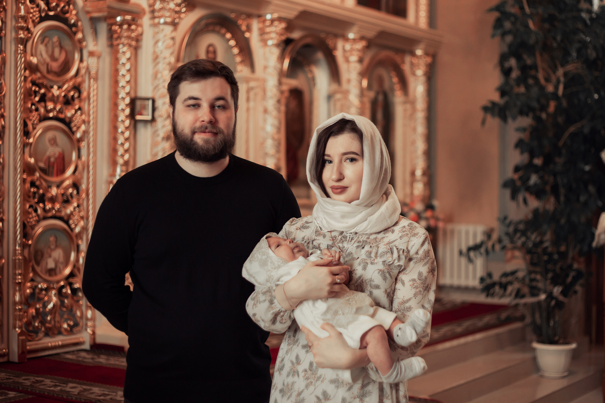 Крещение Миши Храм Серафима Саровского Пригородный. Фотограф новорожденных Оренбург Оксана Трофимова