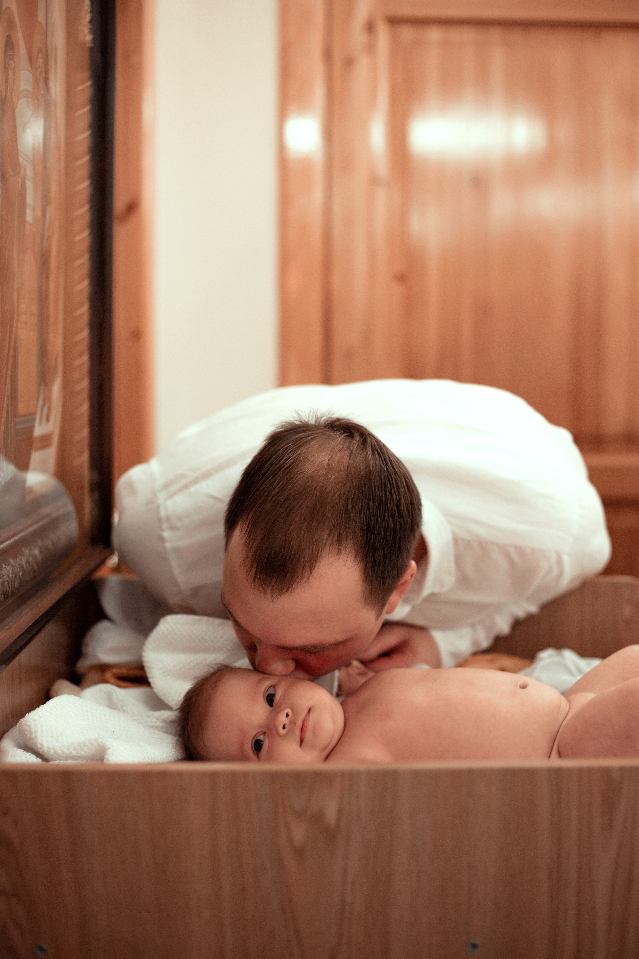 Крещение Варвары Храм Сергия Радонежского п. Ростоши. Фотограф новорожденных Оренбург Оксана Трофимова