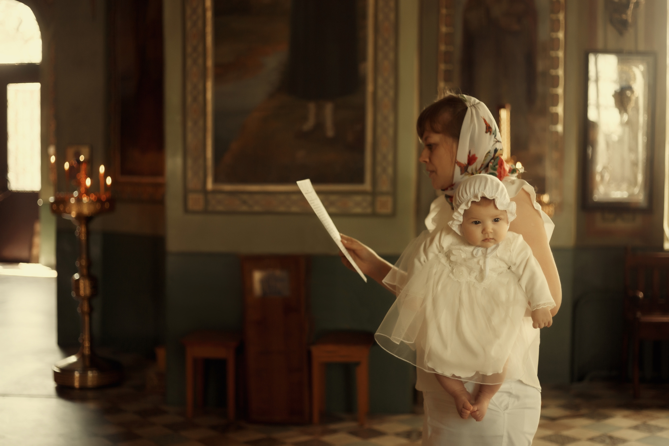 Крещение Вали. Фотограф новорожденных Оренбург Оксана Трофимова