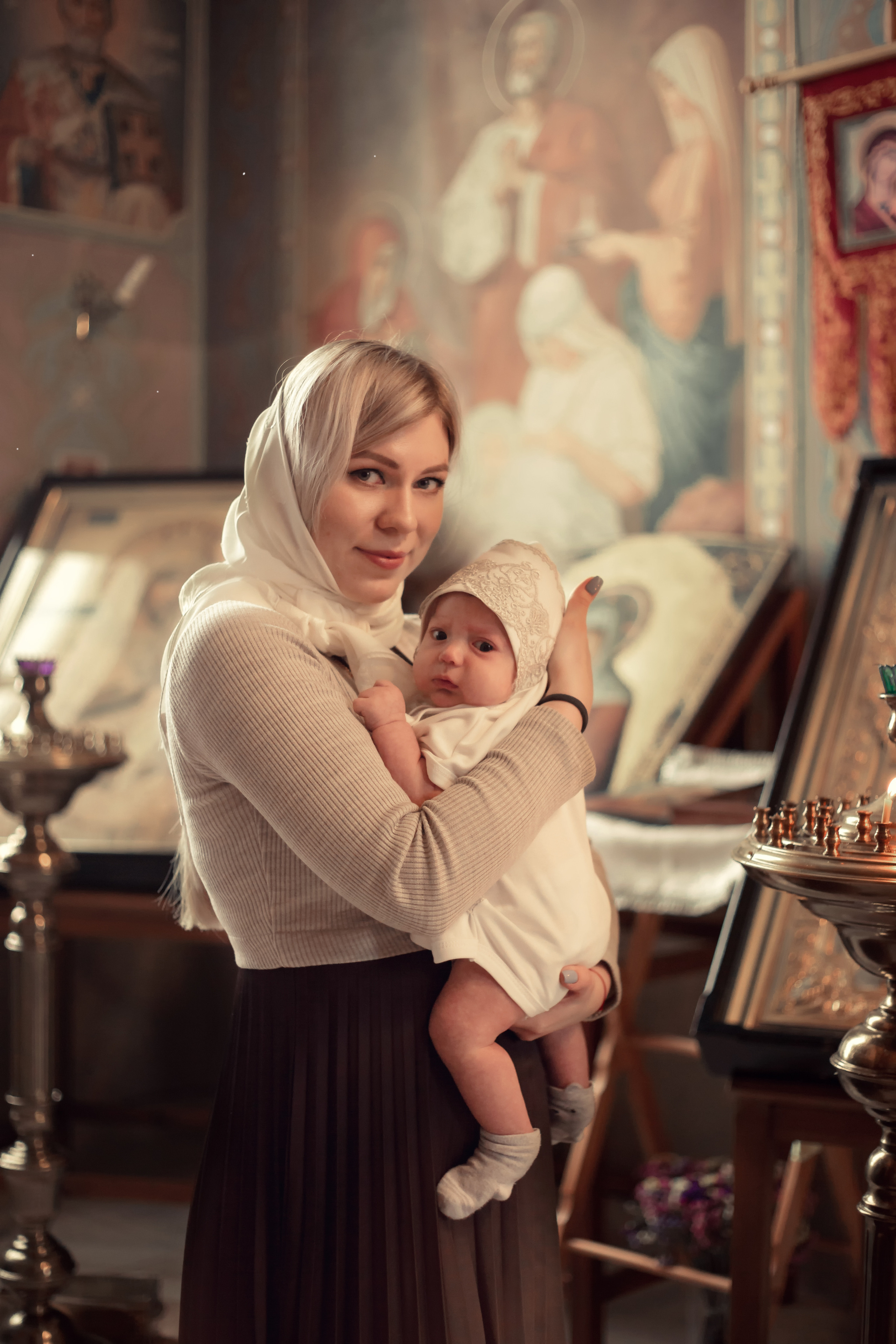 Крещение Миши Храм Серафима Саровского Пригородный. Фотограф новорожденных Оренбург Оксана Трофимова