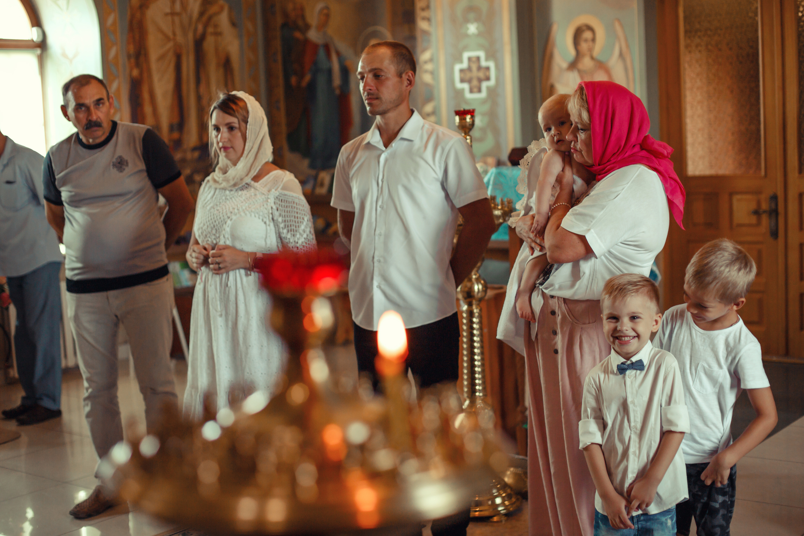 Крещение Маргариты Храм Серафима Саровского п. Пригородный. Фотограф новорожденных Оренбург Оксана Трофимова