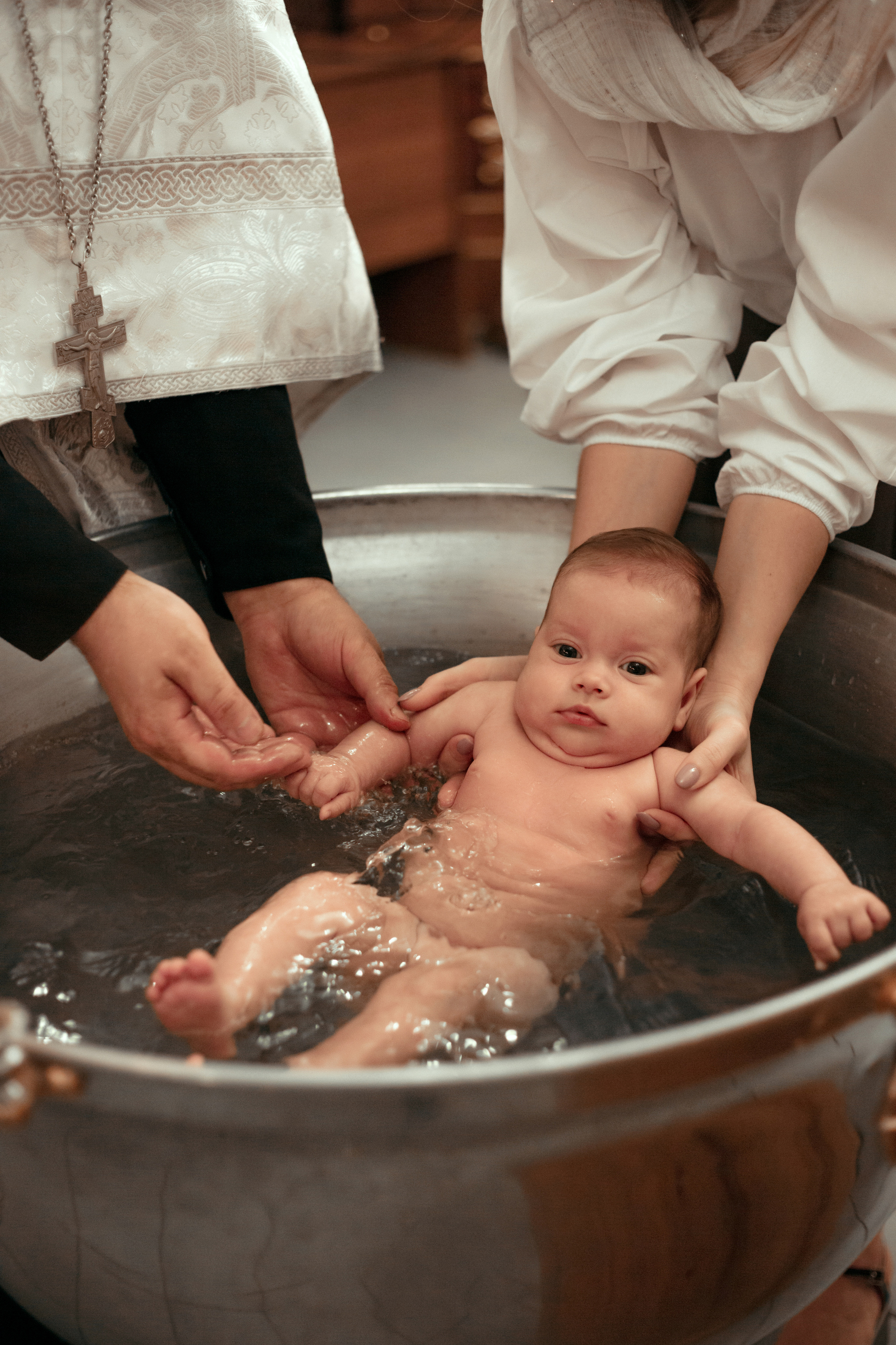 Крещение Варвары Храм Сергия Радонежского п. Ростоши. Фотограф новорожденных Оренбург Оксана Трофимова
