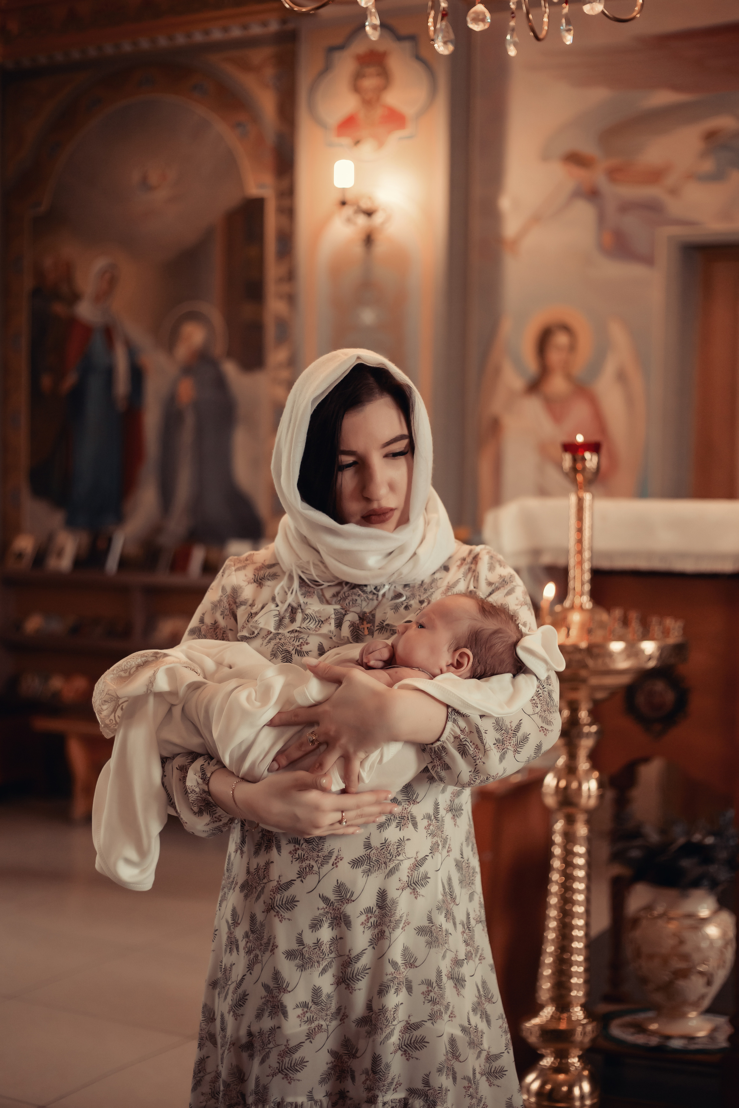 Крещение Миши Храм Серафима Саровского Пригородный. Фотограф новорожденных Оренбург Оксана Трофимова