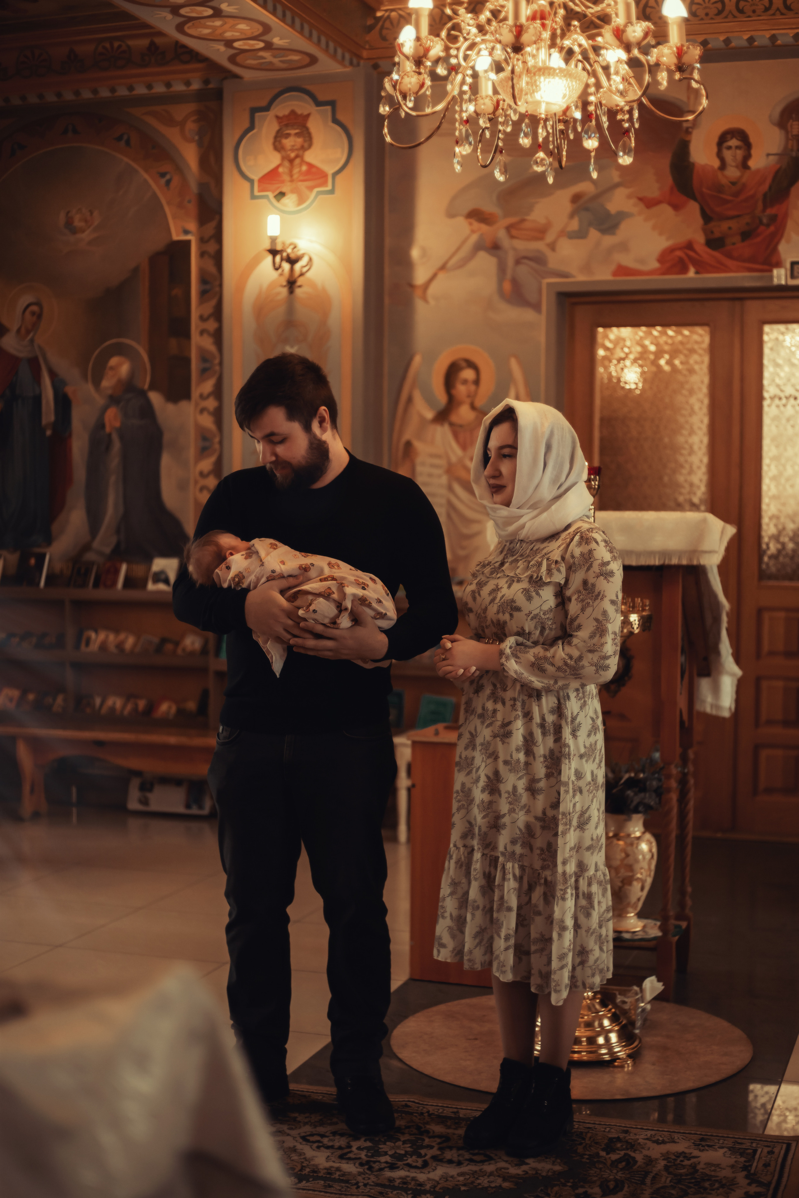 Крещение Миши Храм Серафима Саровского Пригородный. Фотограф новорожденных Оренбург Оксана Трофимова