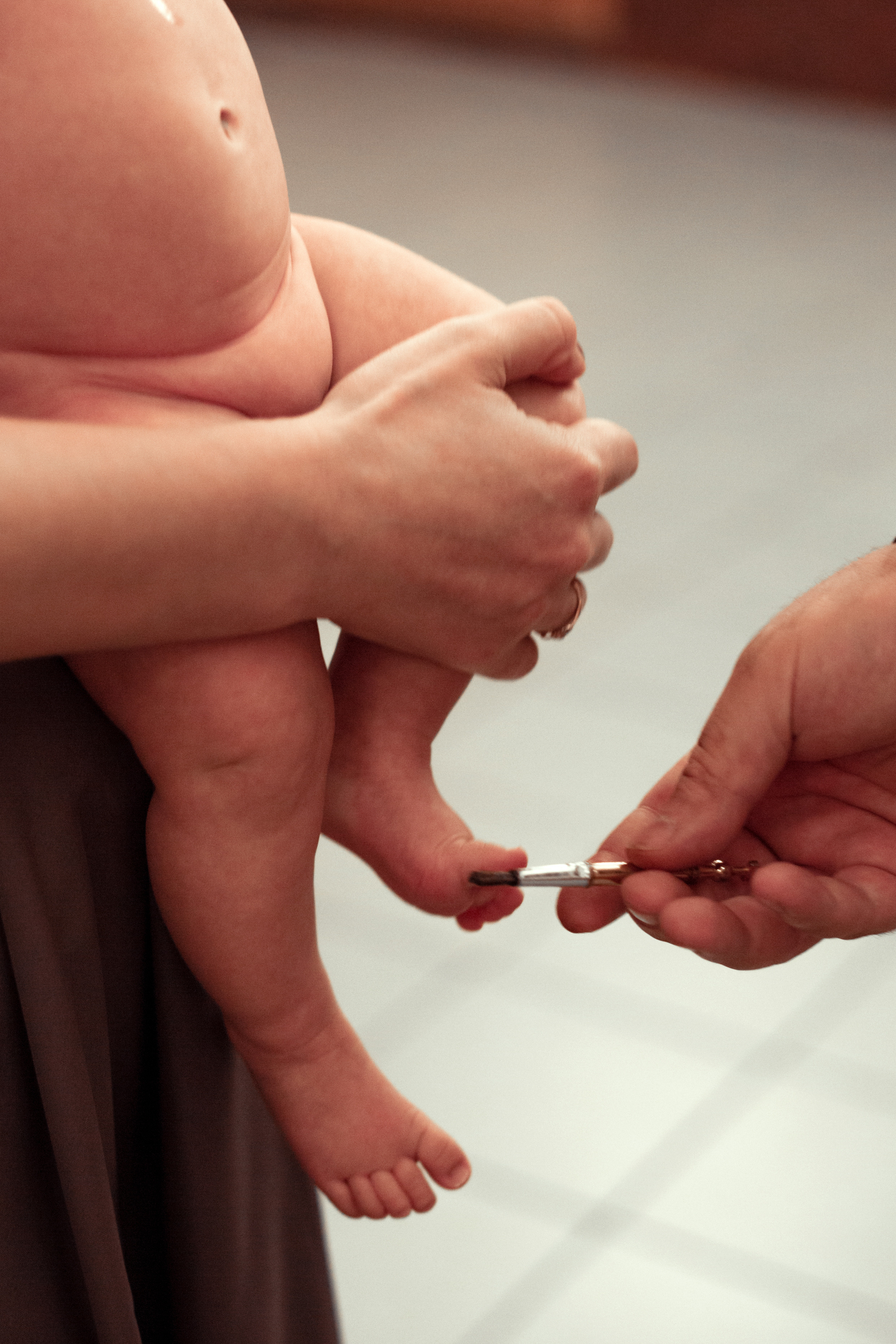 Крещение Варвары Храм Сергия Радонежского п. Ростоши. Фотограф новорожденных Оренбург Оксана Трофимова