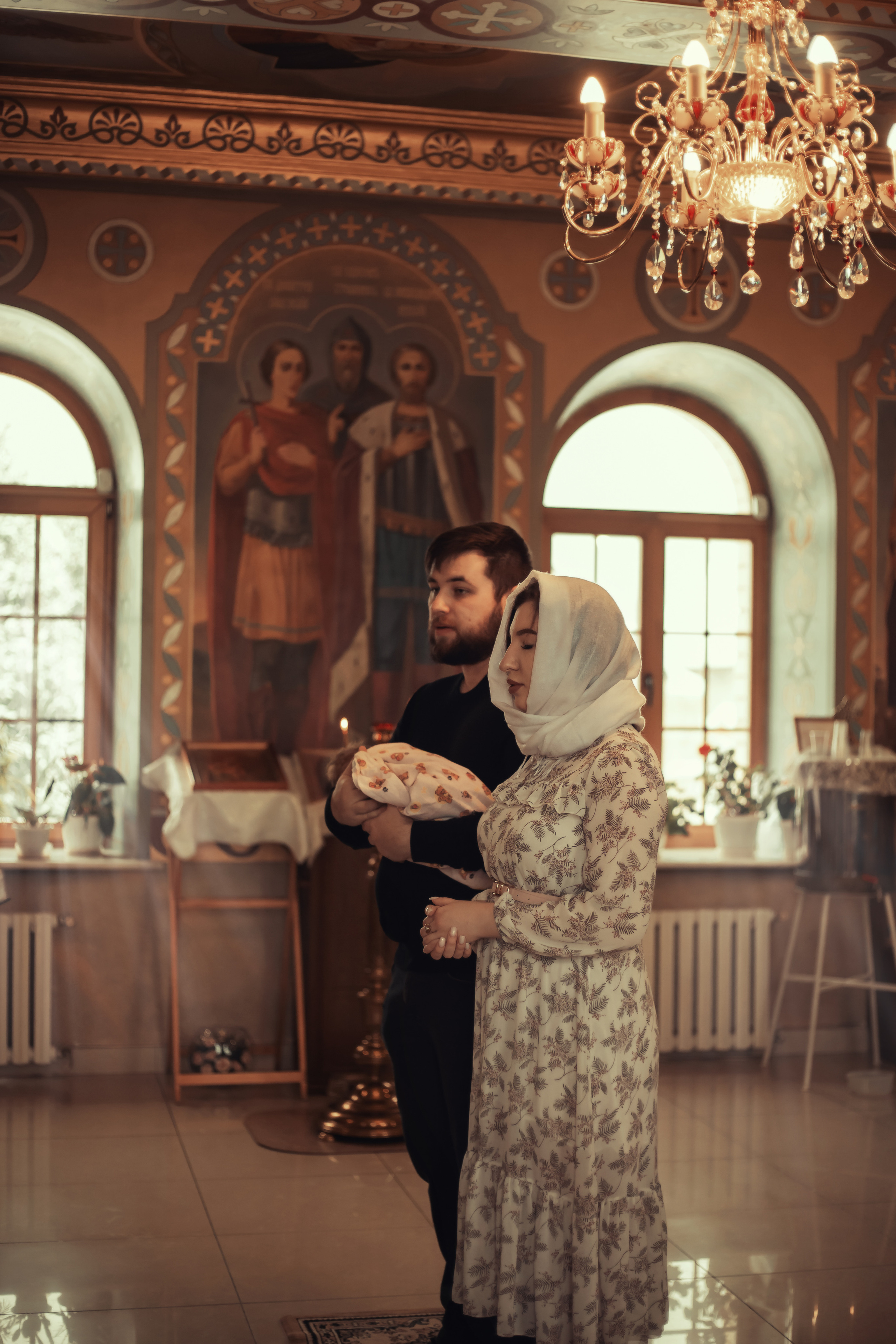 Крещение Миши Храм Серафима Саровского Пригородный. Фотограф новорожденных Оренбург Оксана Трофимова