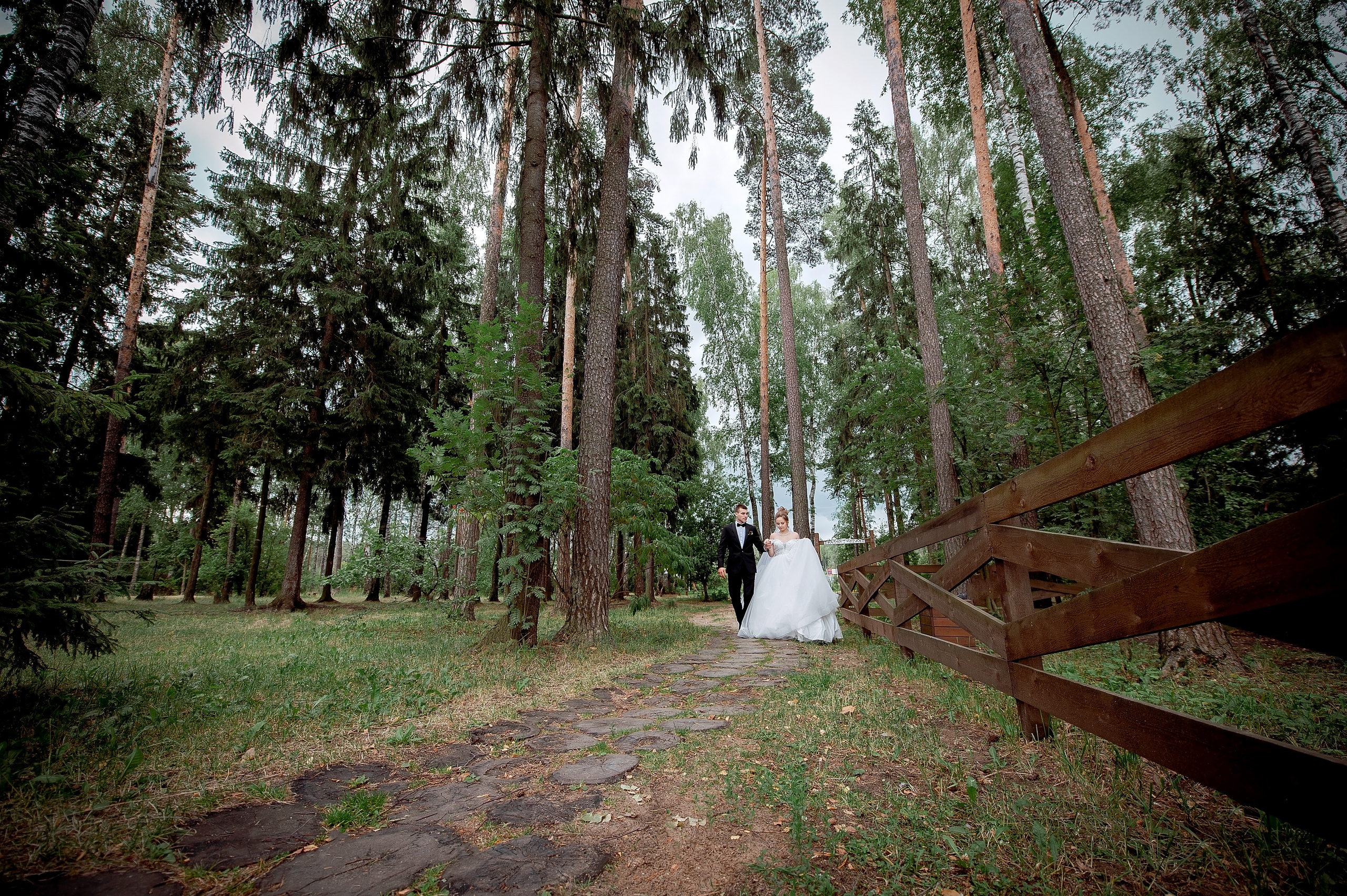 Свадебная фотопрогулка на Черном озере во Фрязино с банкетом в "Загоро. Свадебный и семейный фотограф Виктория Носачёва. Щелково, Москва и МО