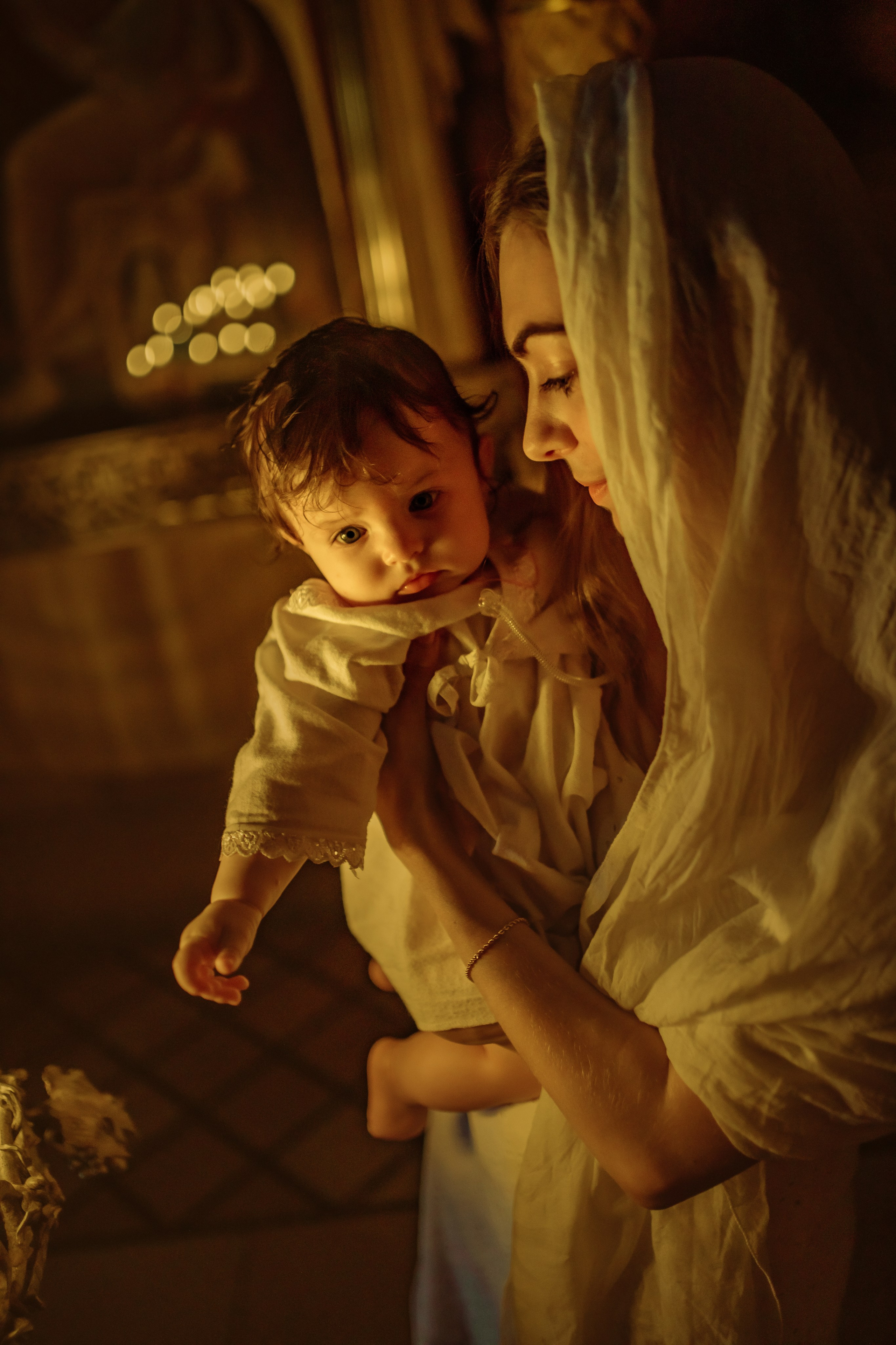 Крещение Аделины, храм Святой Троицы, июль 2024