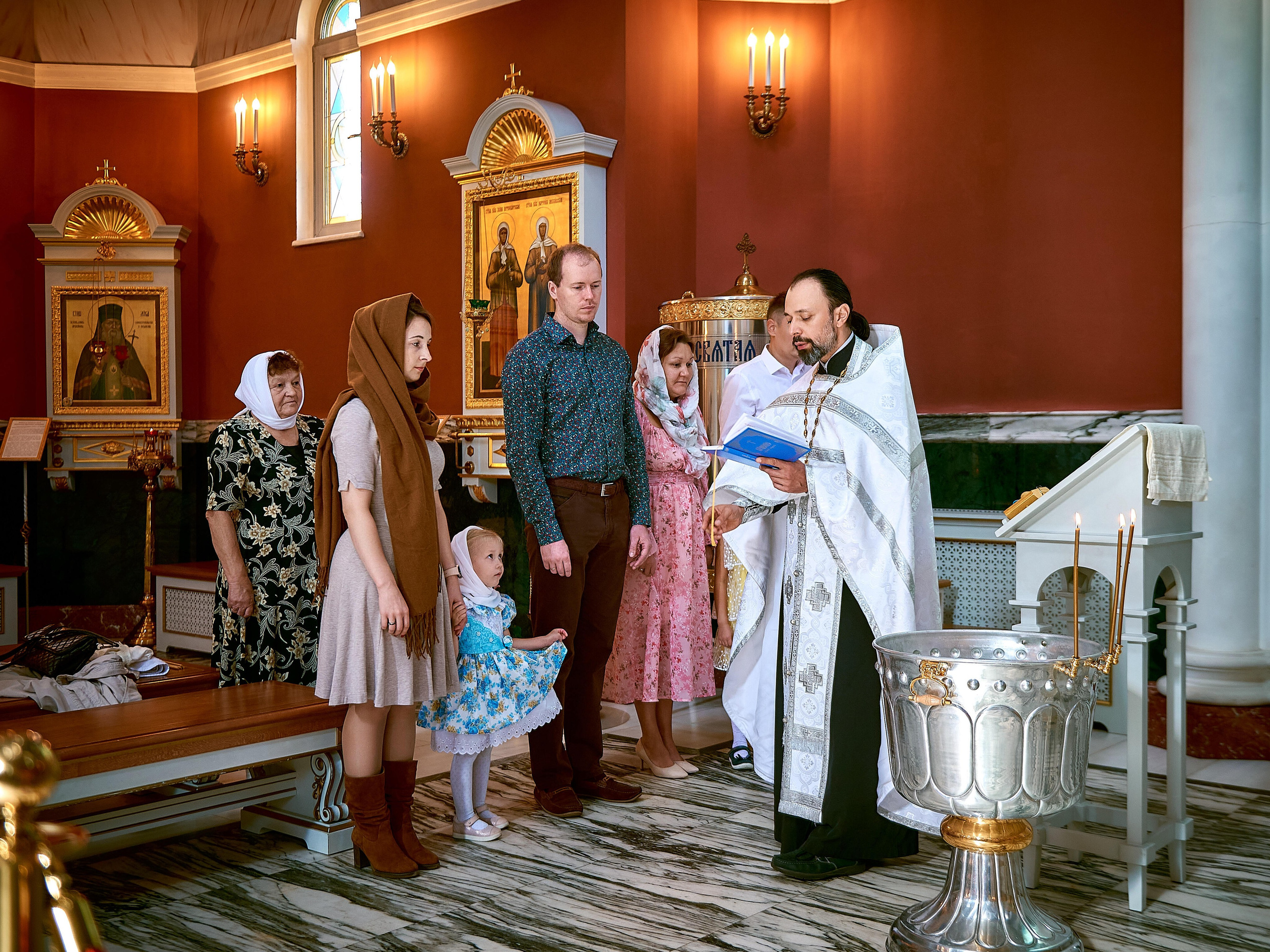 Крещение Кристины | Храм «Спас на Каменке». Свадебный фотограф в Санкт-Петербурге Славин Денис