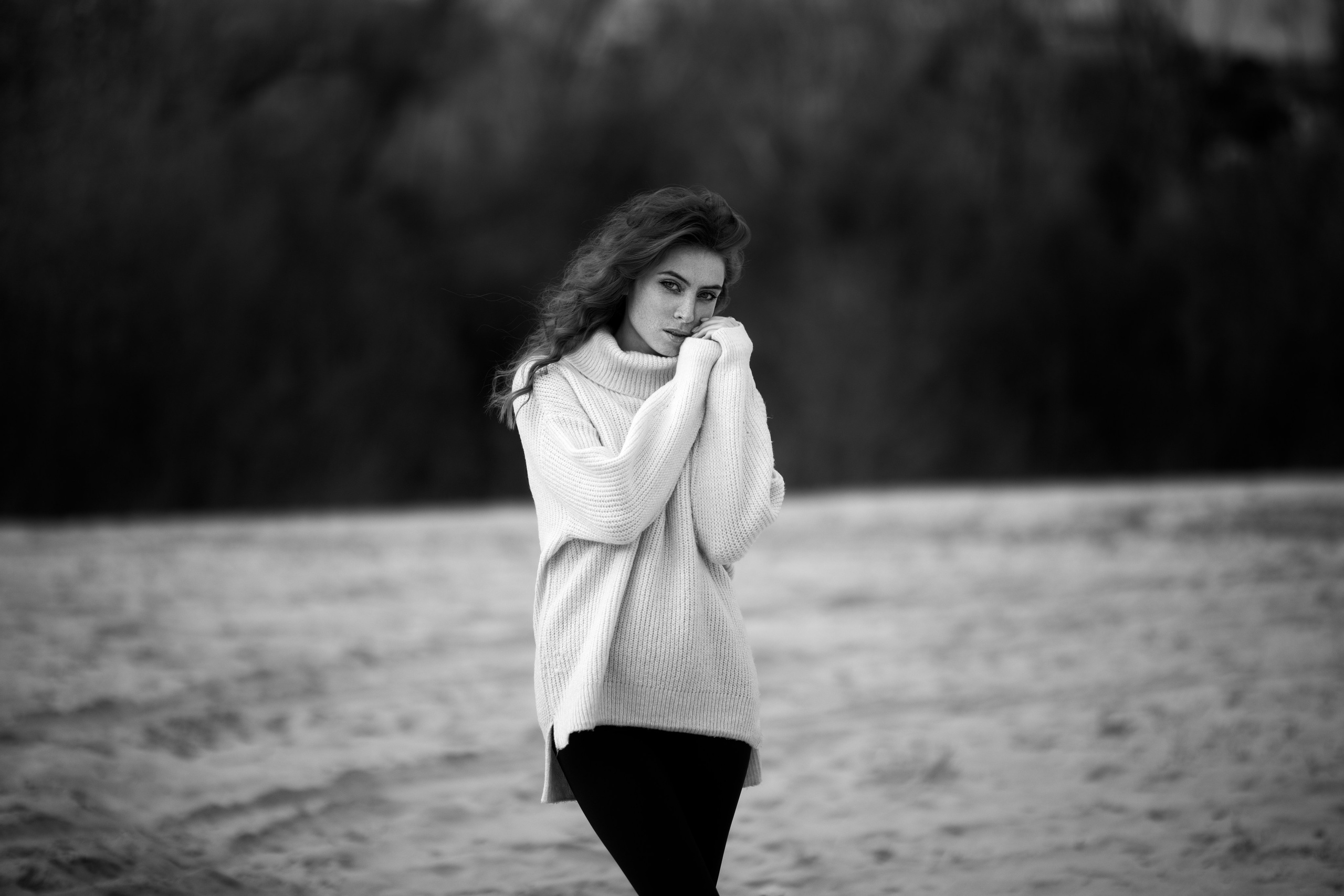 Осенняя съемка с Надеждой на берегу реки в формате для «себя»