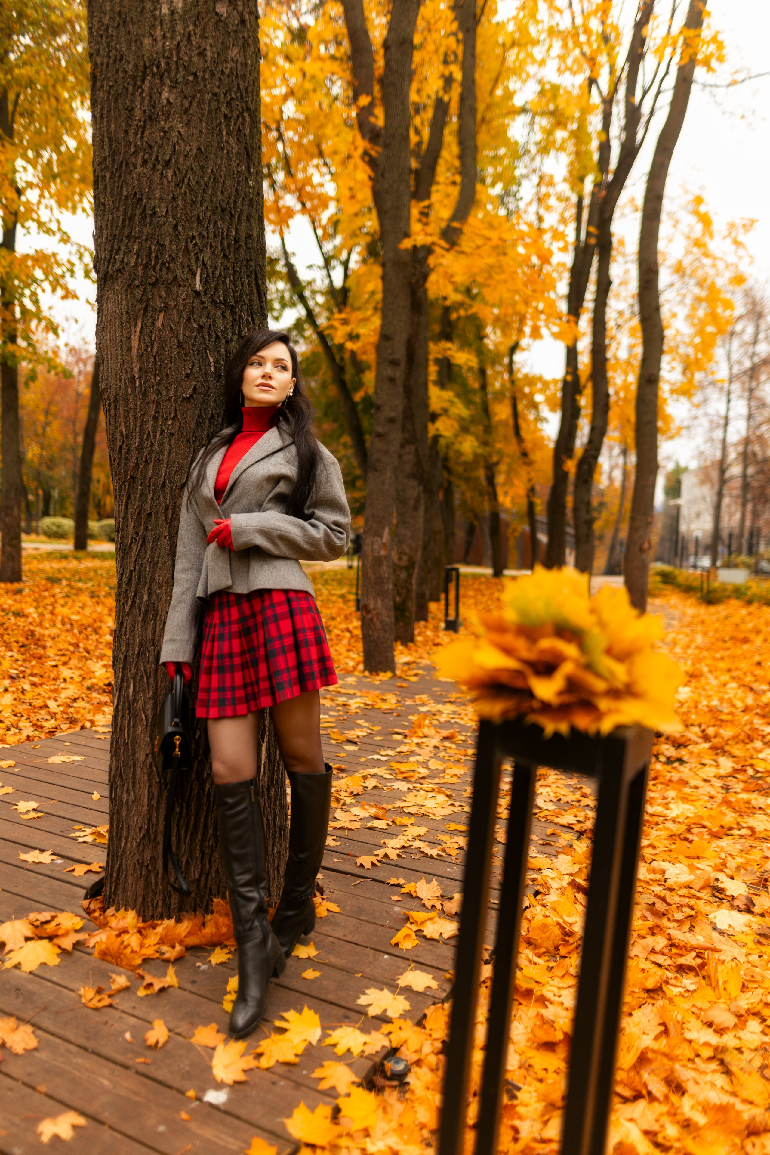 Фотосет с Екатериной в парке на осеннюю тему для «себя»