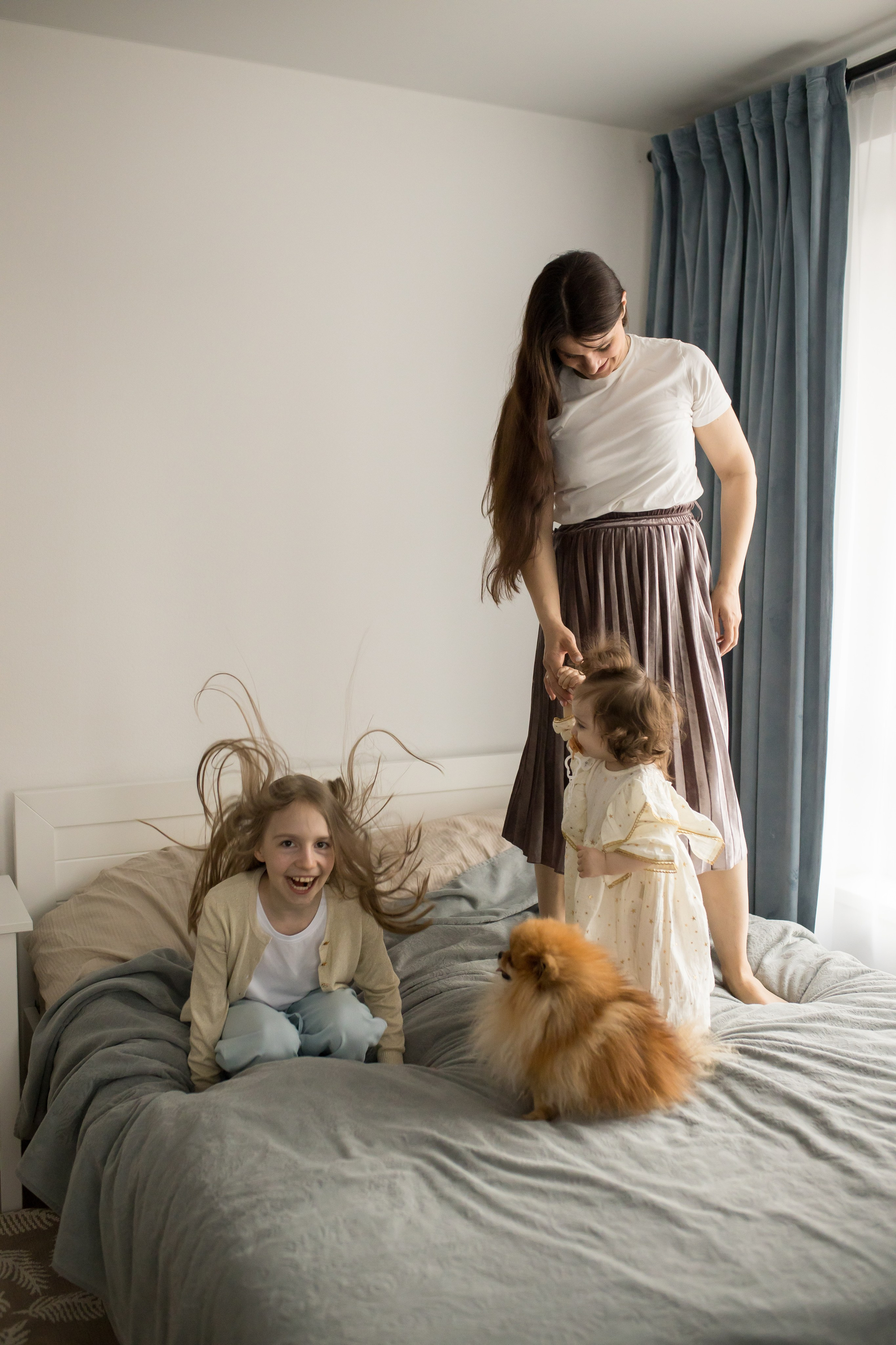 Катя и дочки. Фотограф Москва Лара Чайка