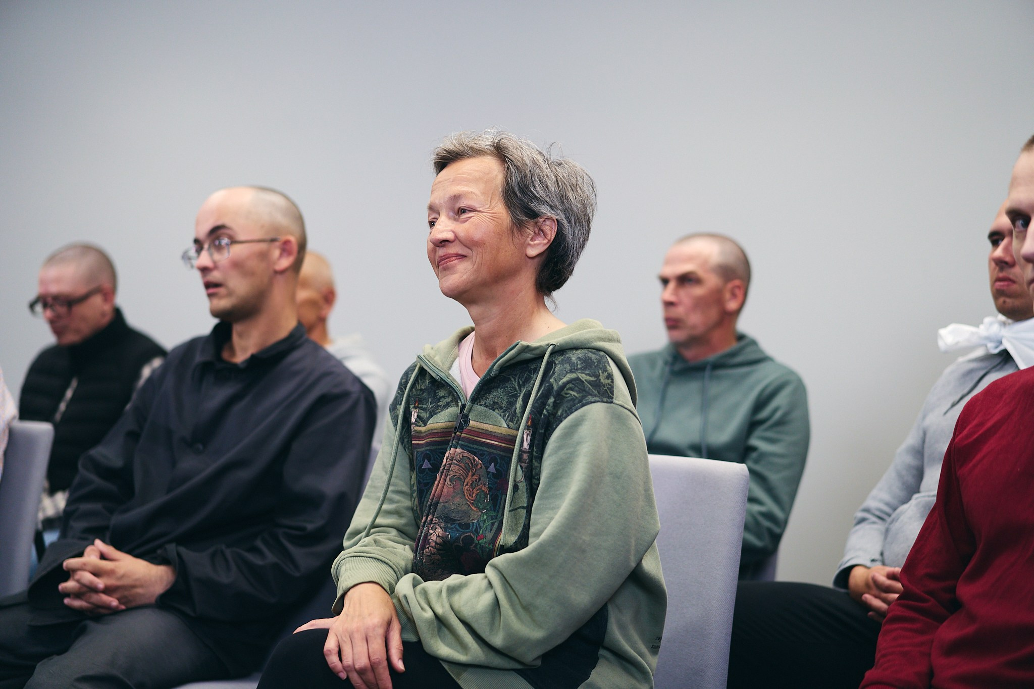Press conference with Sviatlana Tsikhanouskaya and released political prisoners. Photographer in Vilnius