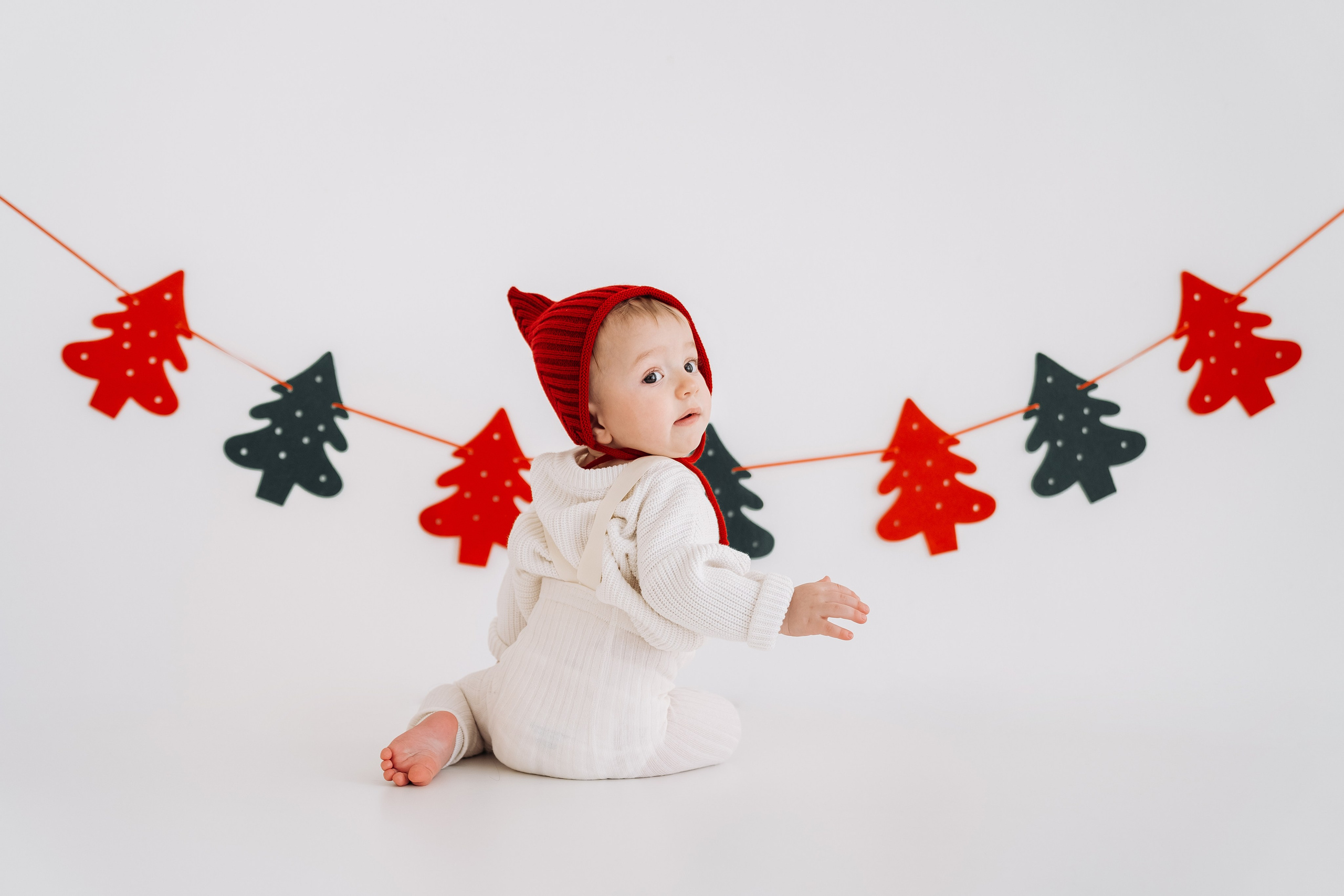 Новогодняя детская фотосессия для Феди. Семейный фотограф СПб Анастасия Василь. Фотосессия на годик