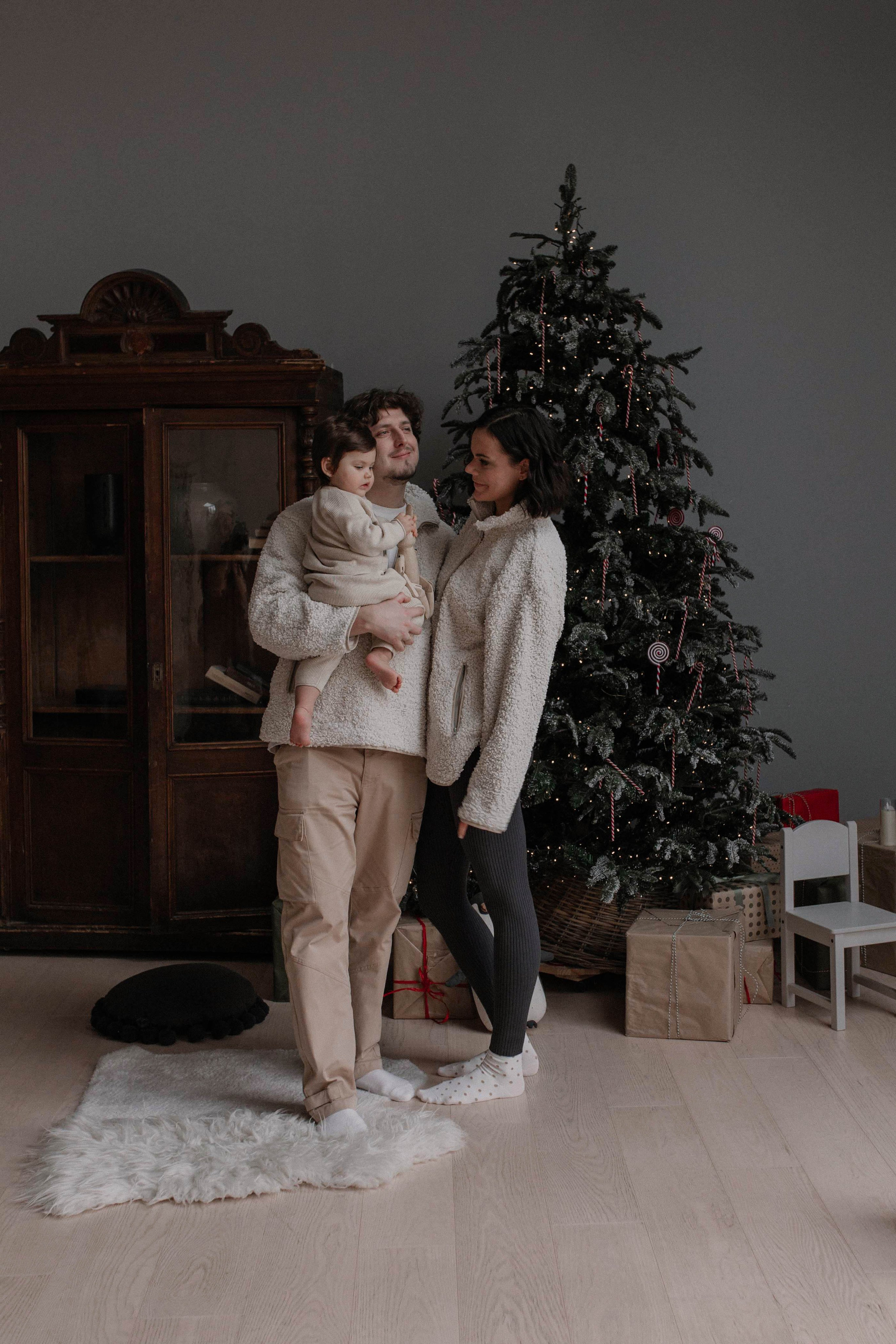 Новогодняя семейная. Детский и семейный фотограф, съемка новорожденных Москва
