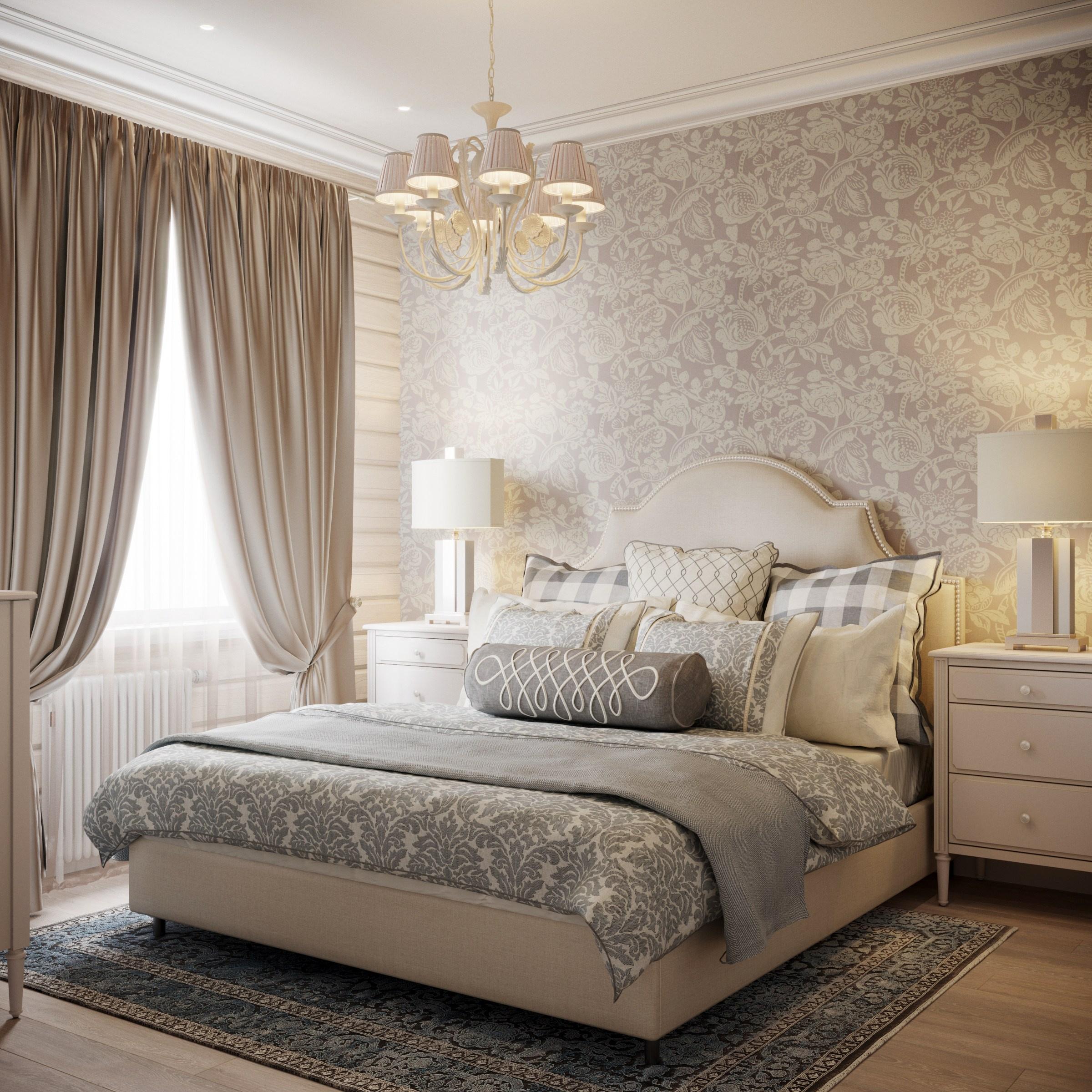 Визуализация дома из бруса по дизайну Геворгян Арпины. Визуализатор Векшина Елена