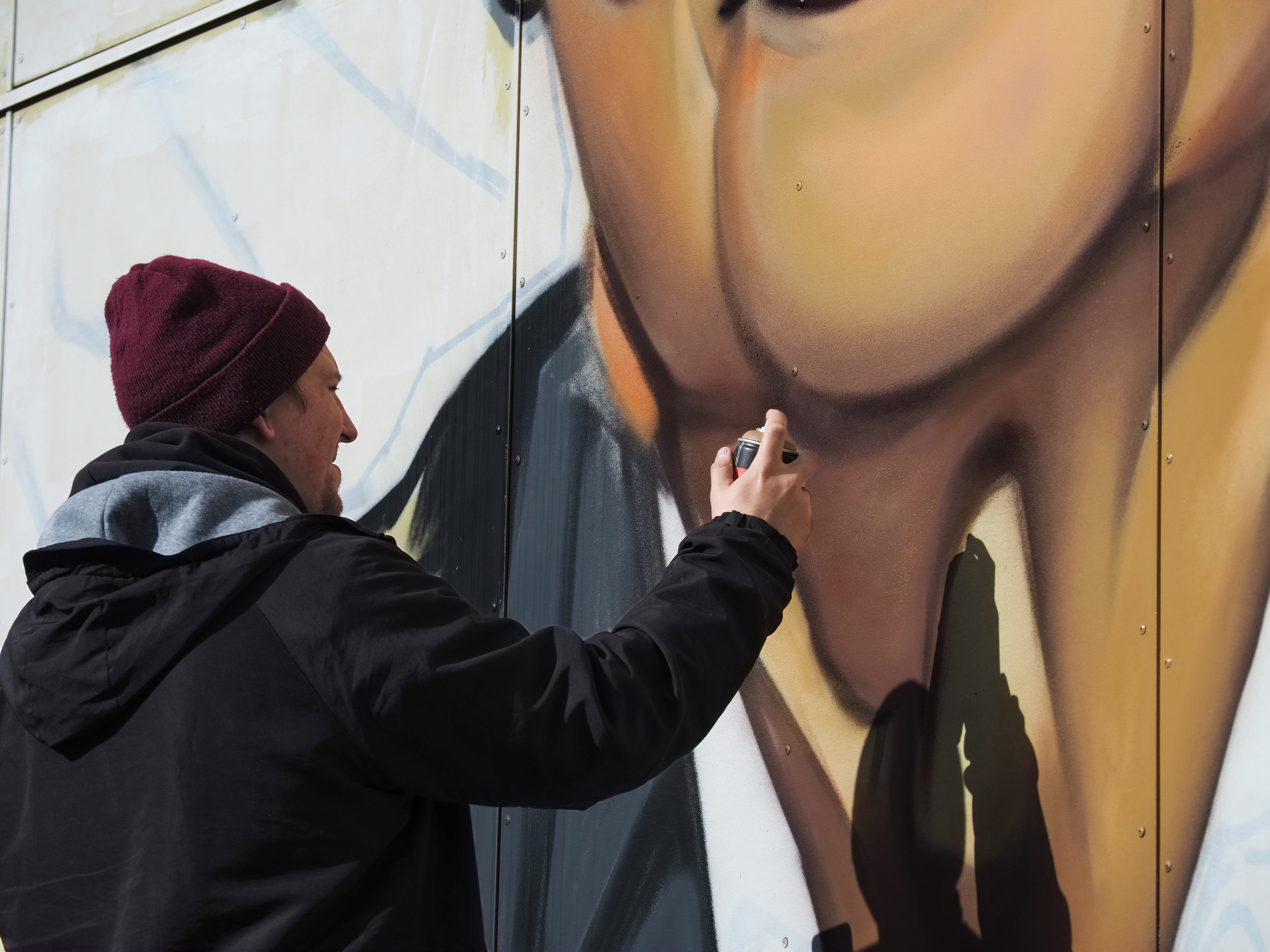 Создание мурала на школе. Профессиональная фотография от VladEstaf_StyloQArt: портреты, репортажи, семья