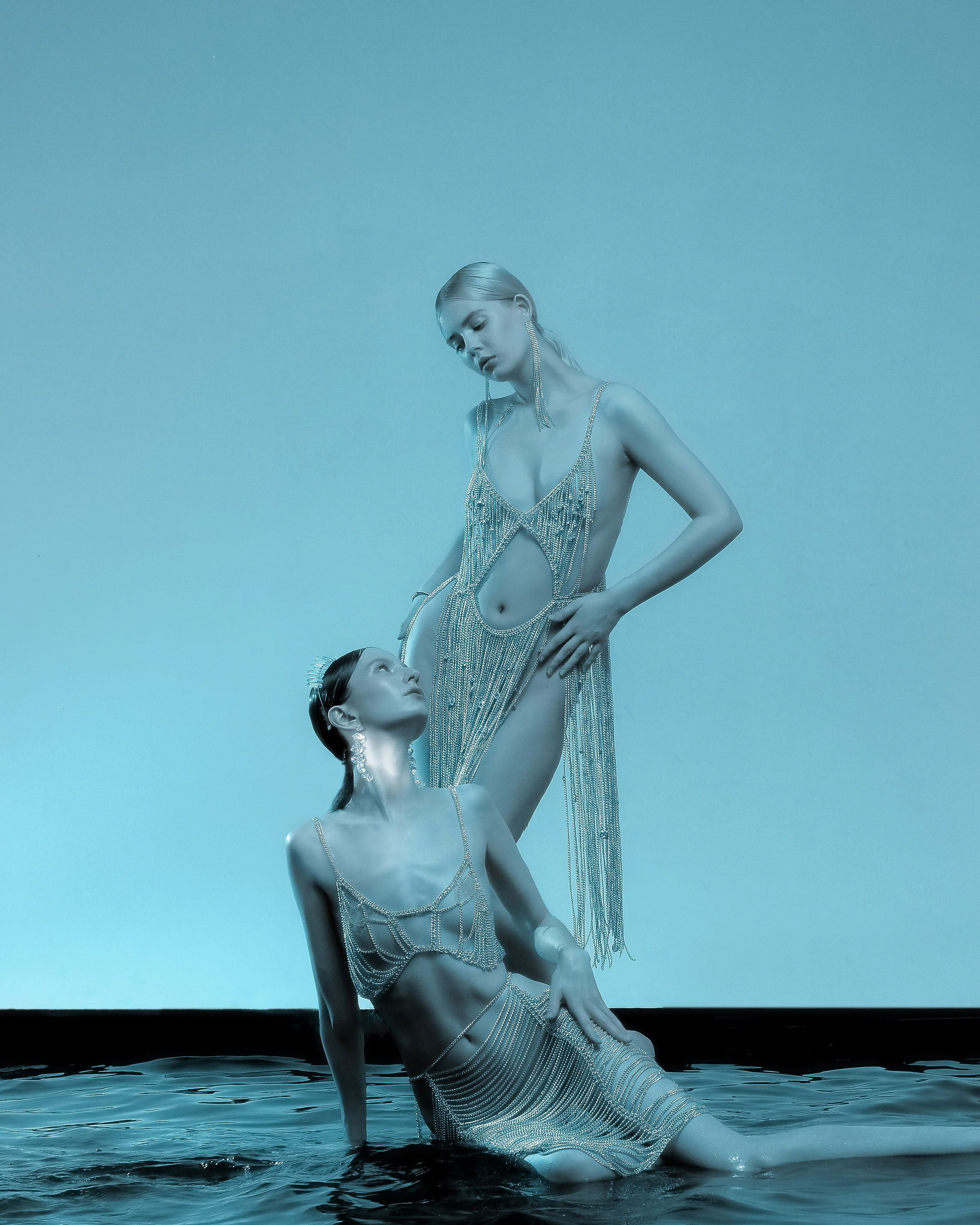 Съёмка для бренда одежды из цепей Nevoda. Фотограф Кристина Берг