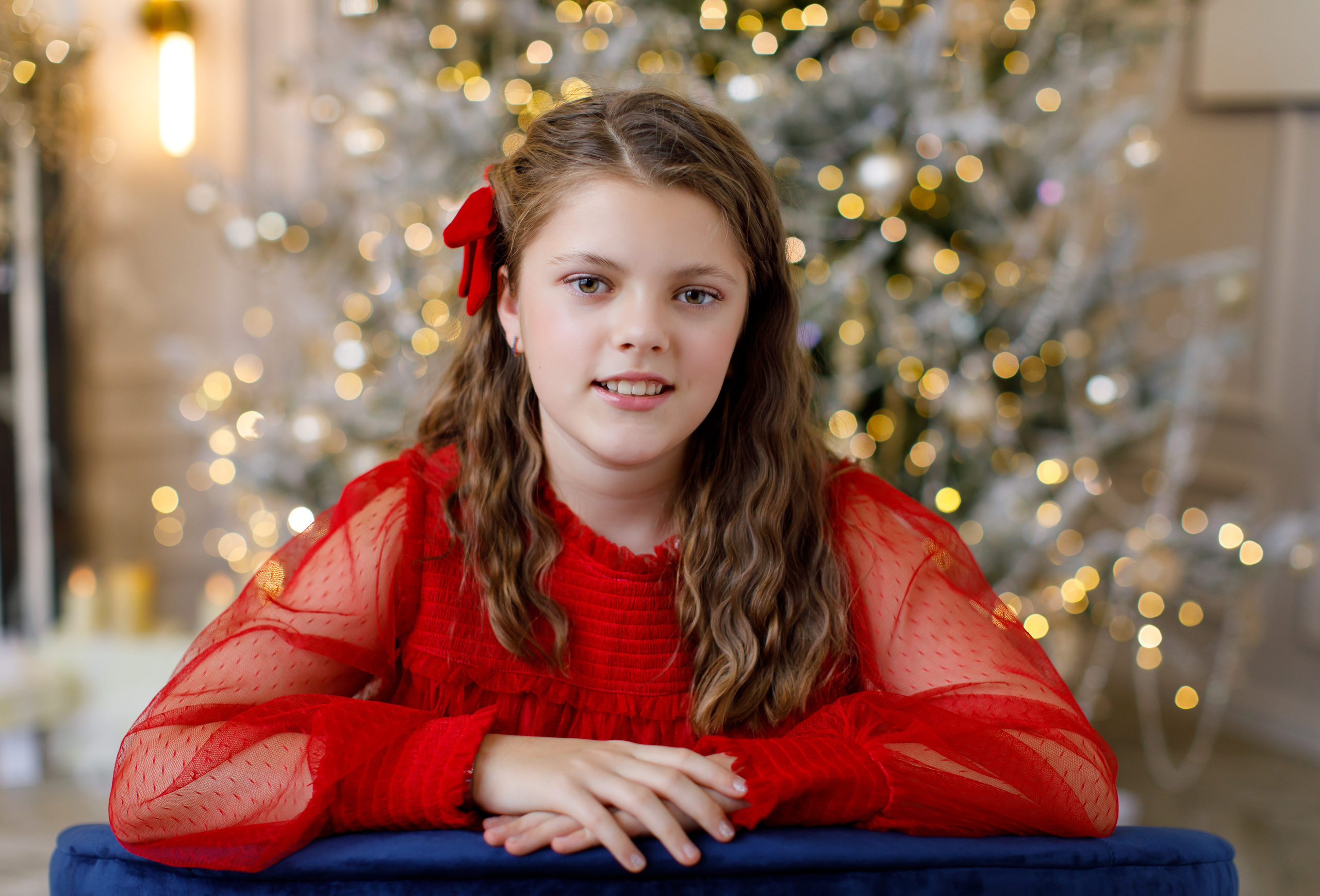 Семейная новогодняя съёмка в студии. Портретный и семейный фотограф Юлия Герман