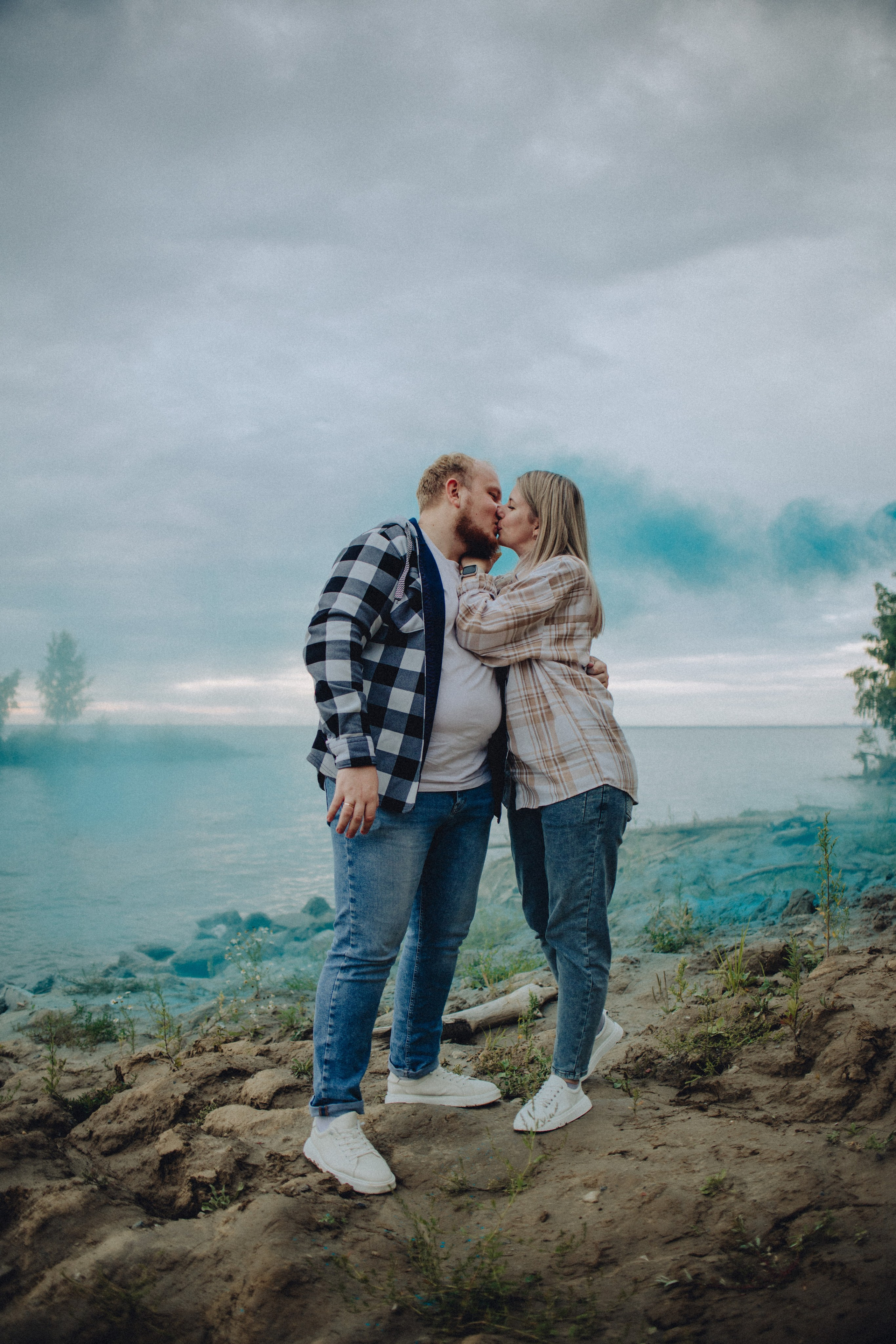 Для Ники | гендер-пати на берегу 🩷💙. Портретный фотограф в Новосибирске