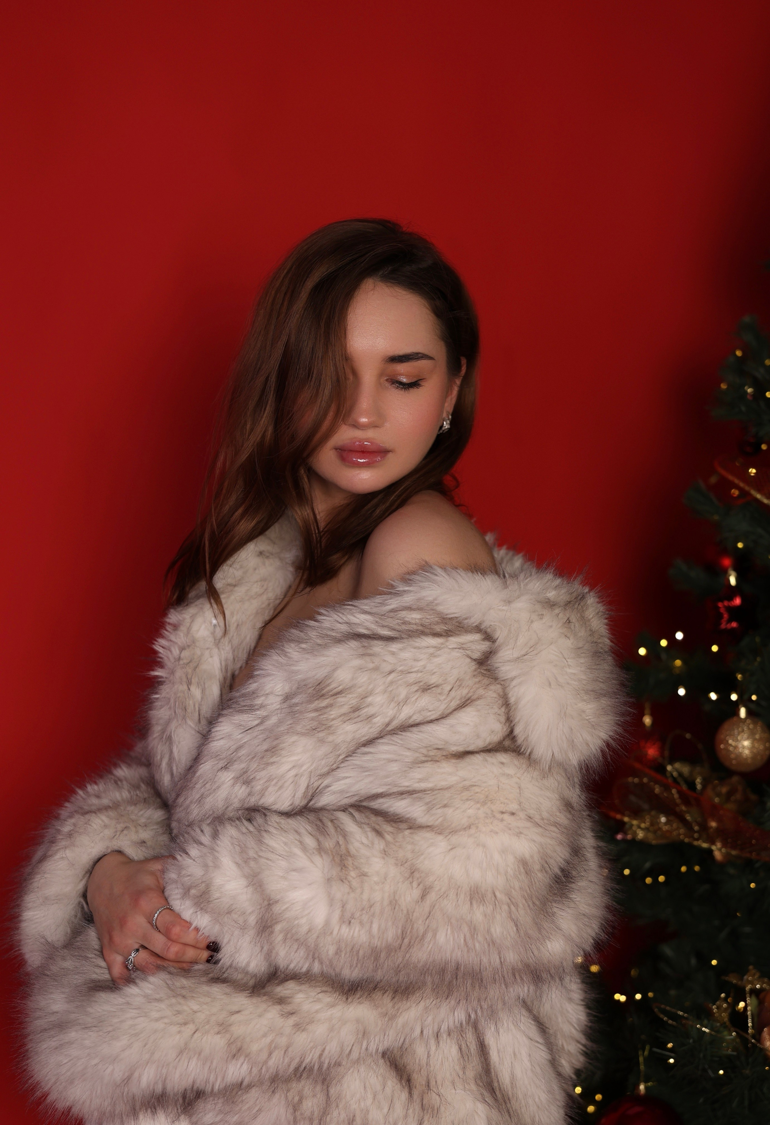 Новый год (красный фон). Фотограф фотосалон SO! photo&video город Находка Приморский край