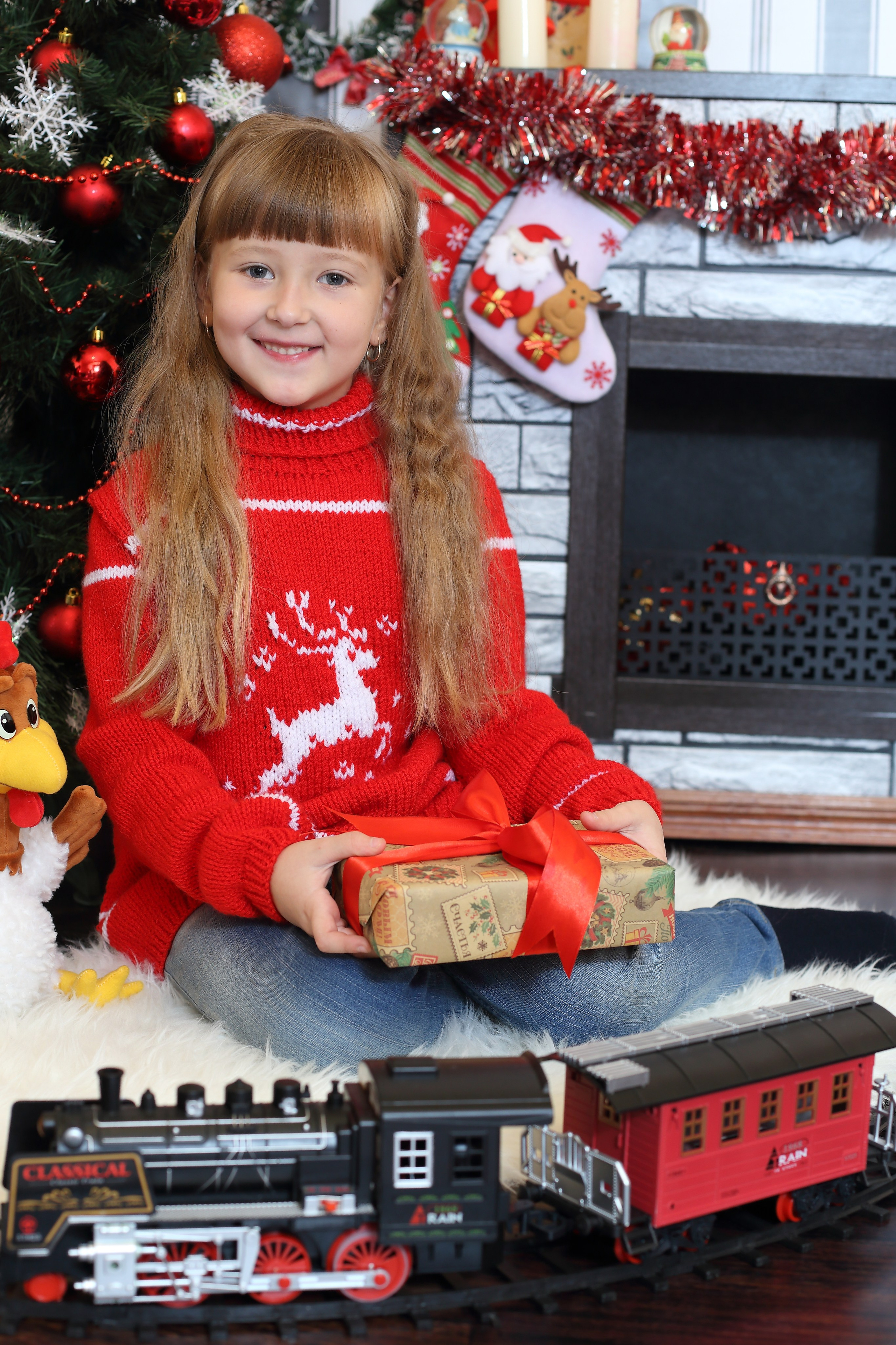 У камина. Детская выездная фотостудия