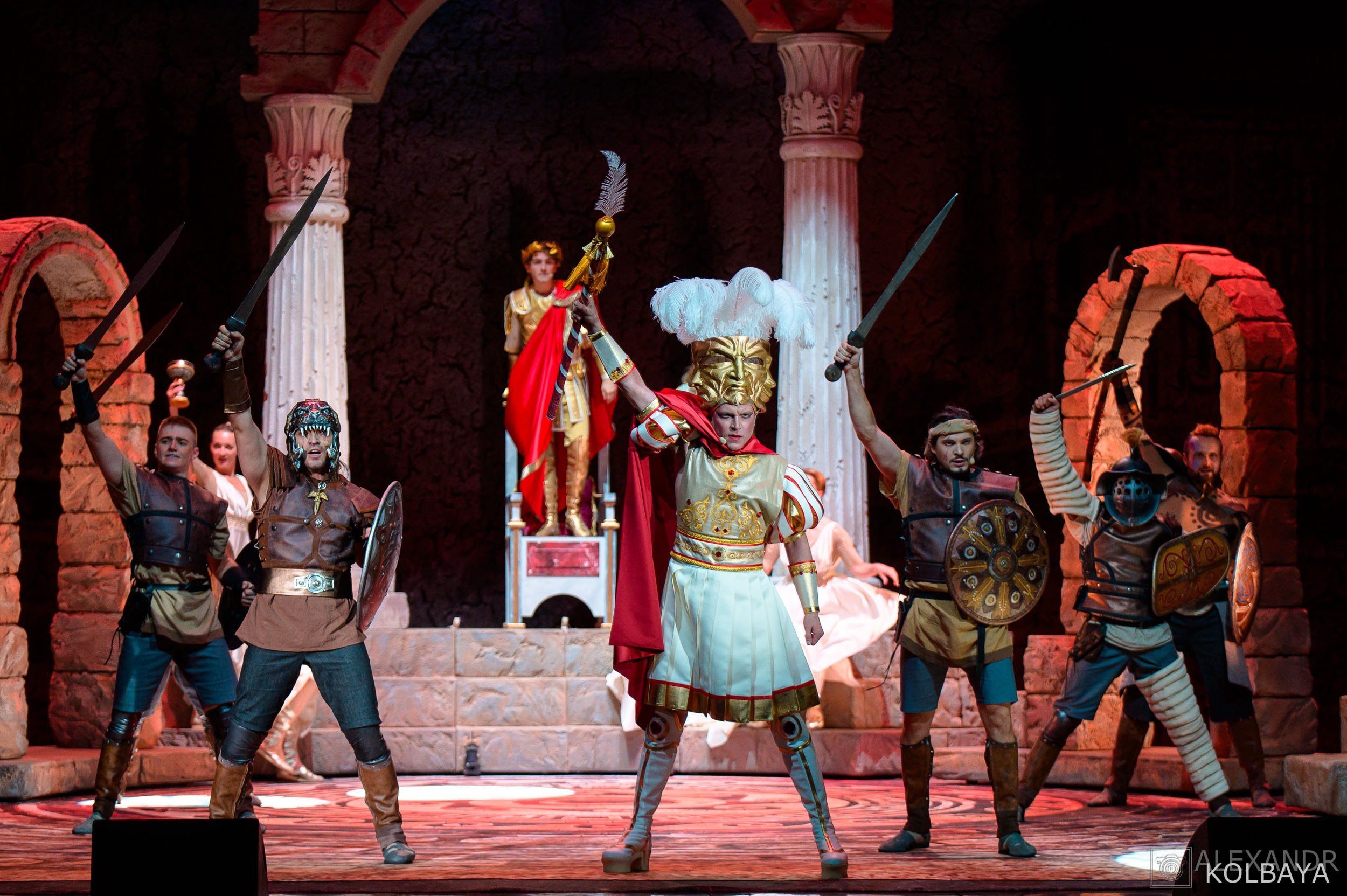 Фоторепортаж со спектакля Гладиатор в Театре Терезы Дуровой. Концертный и театральный репортажный фотограф в Москве Александр Колбая