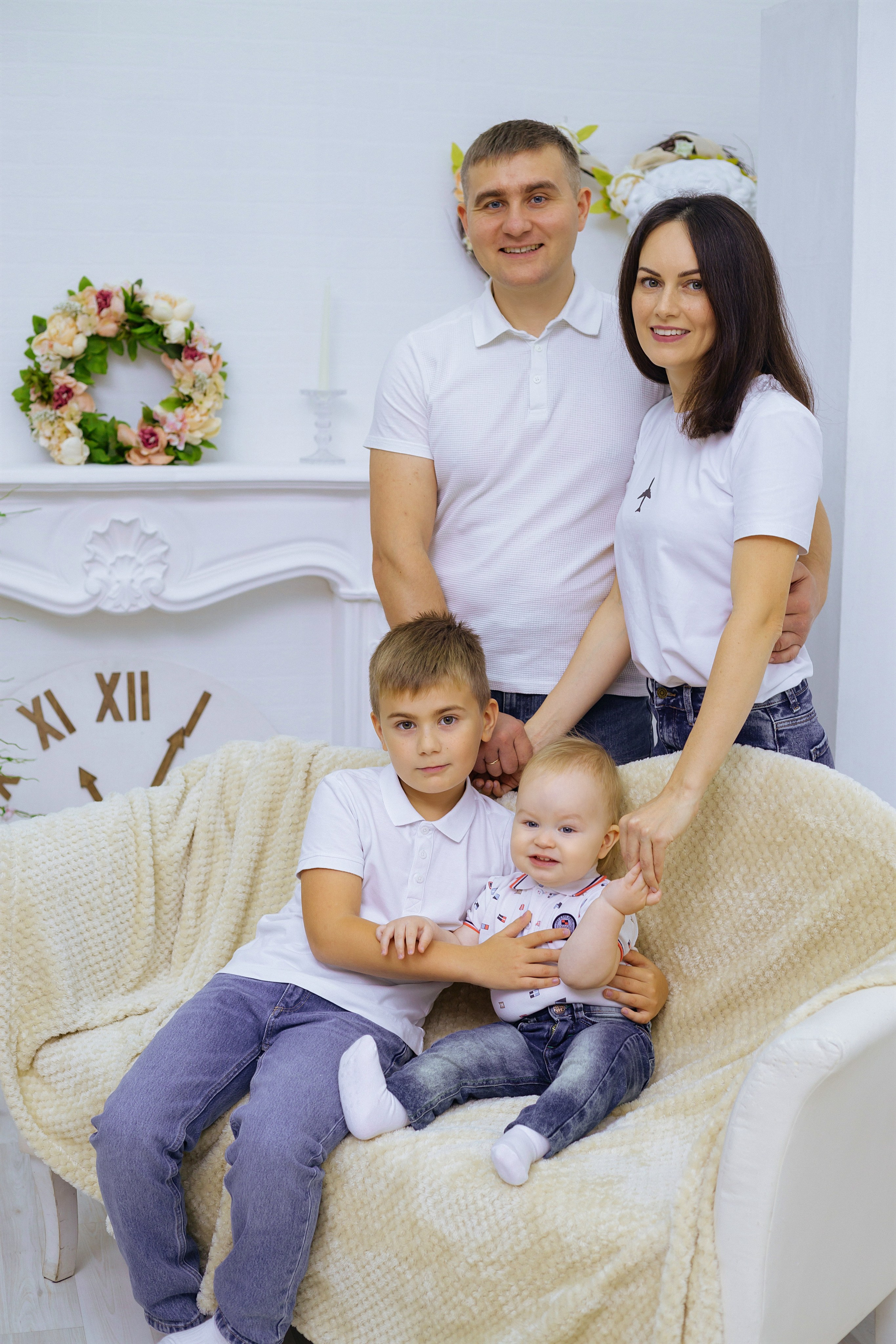 Семейная съемка и годик. Фотограф новорожденных Химки, Красногорск, Мытищи и Москва Елена Третьяк