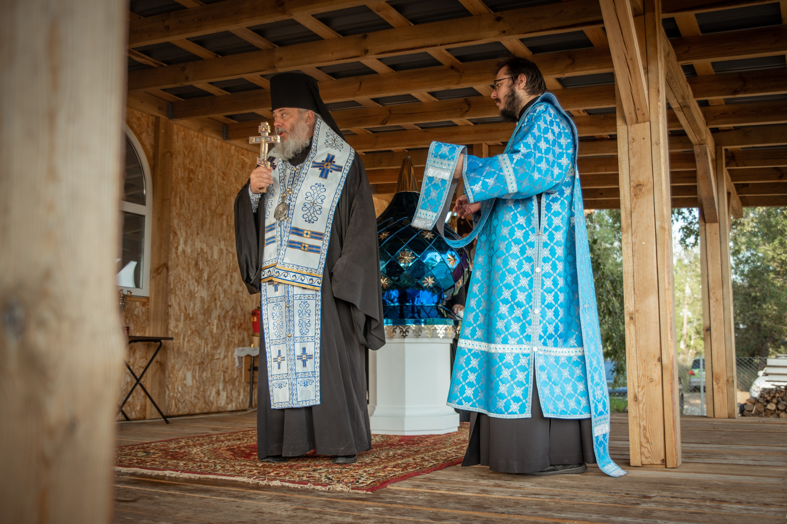 Освещение купола в храме Казанской иконы Божьей Матери х. Закутский. Церковный, семейный и репортажный фотограф Волгоград, Волжский