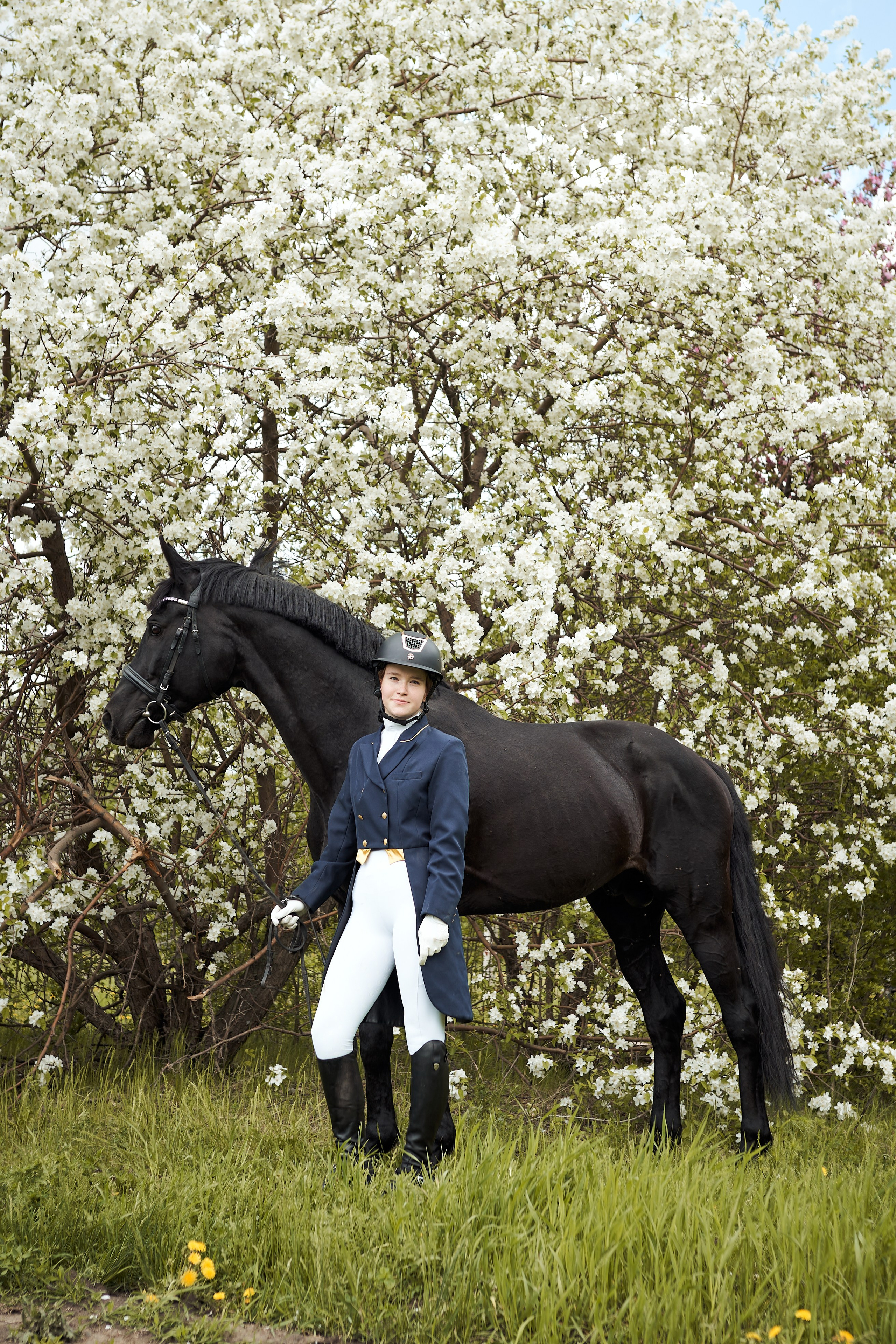 Полина и Парламент. Фотосессии с лошадьми в Москве, Новосибирске