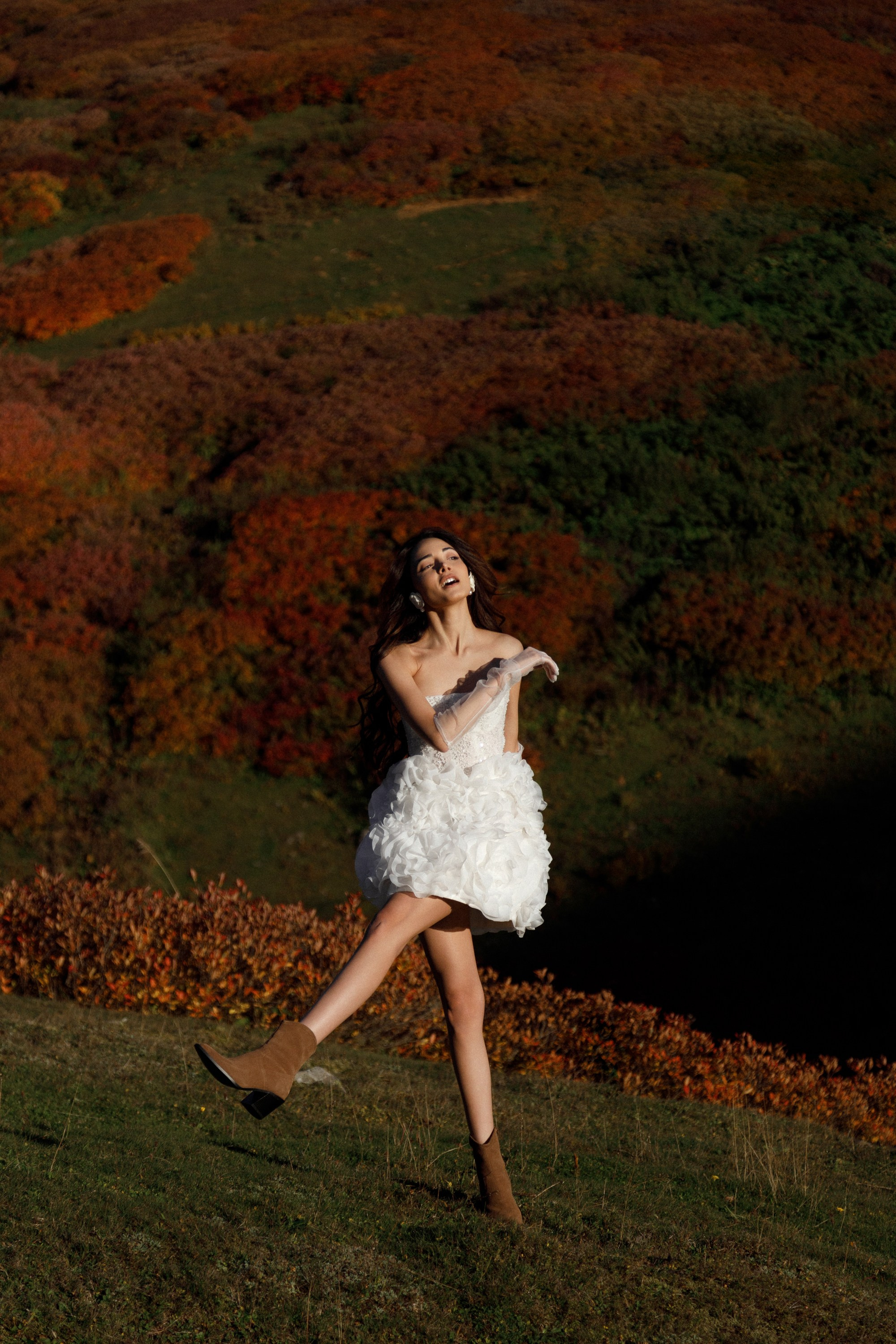 Свадьба в горах на закате