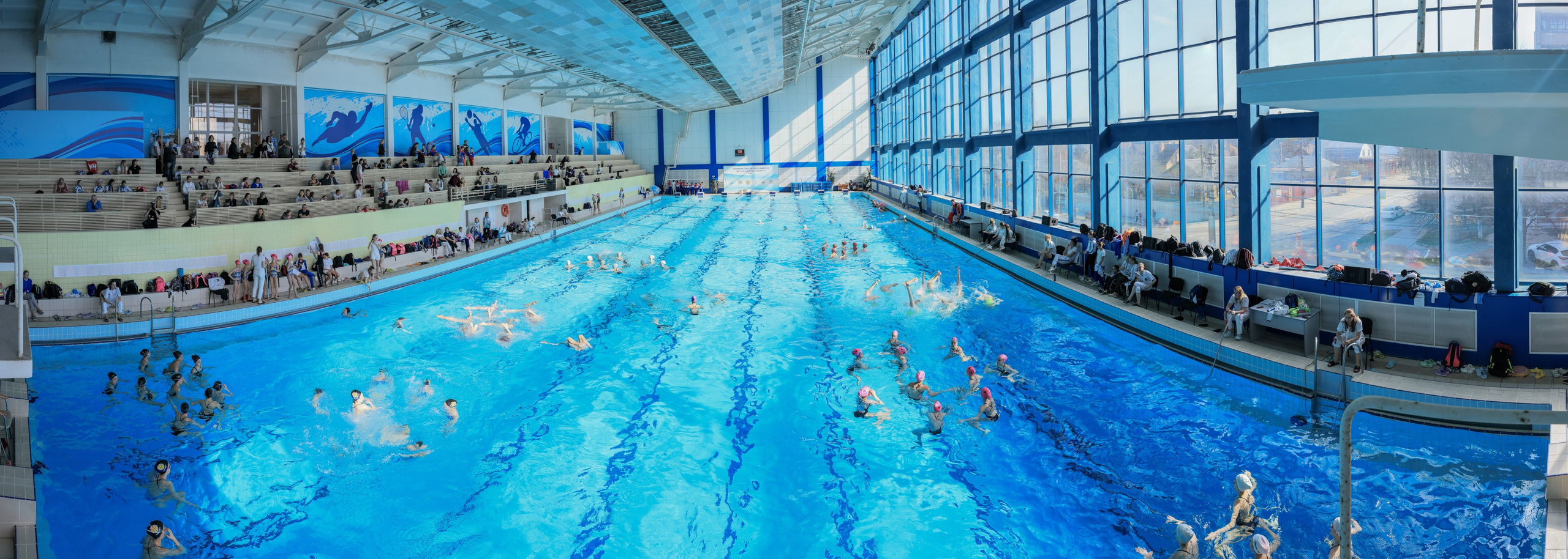 Бассейн стадиона Арсенал в Туле. Панорамы. Фотограф в Туле Крупский АнДРей. Фотостудия «КАДР71» в Туле