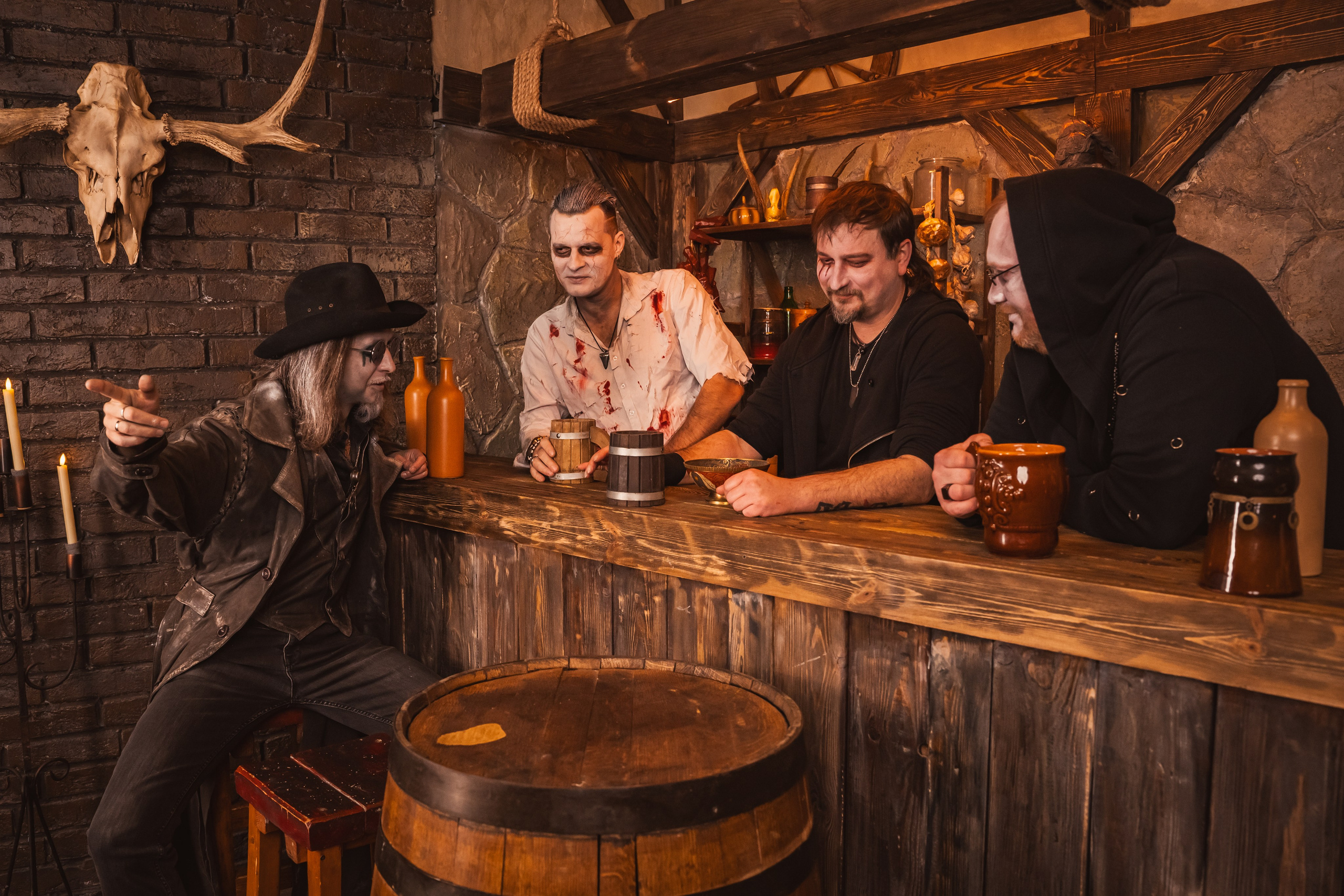 Группа NAGART в таверне. Репортажный фотограф Анастасия Рубцова