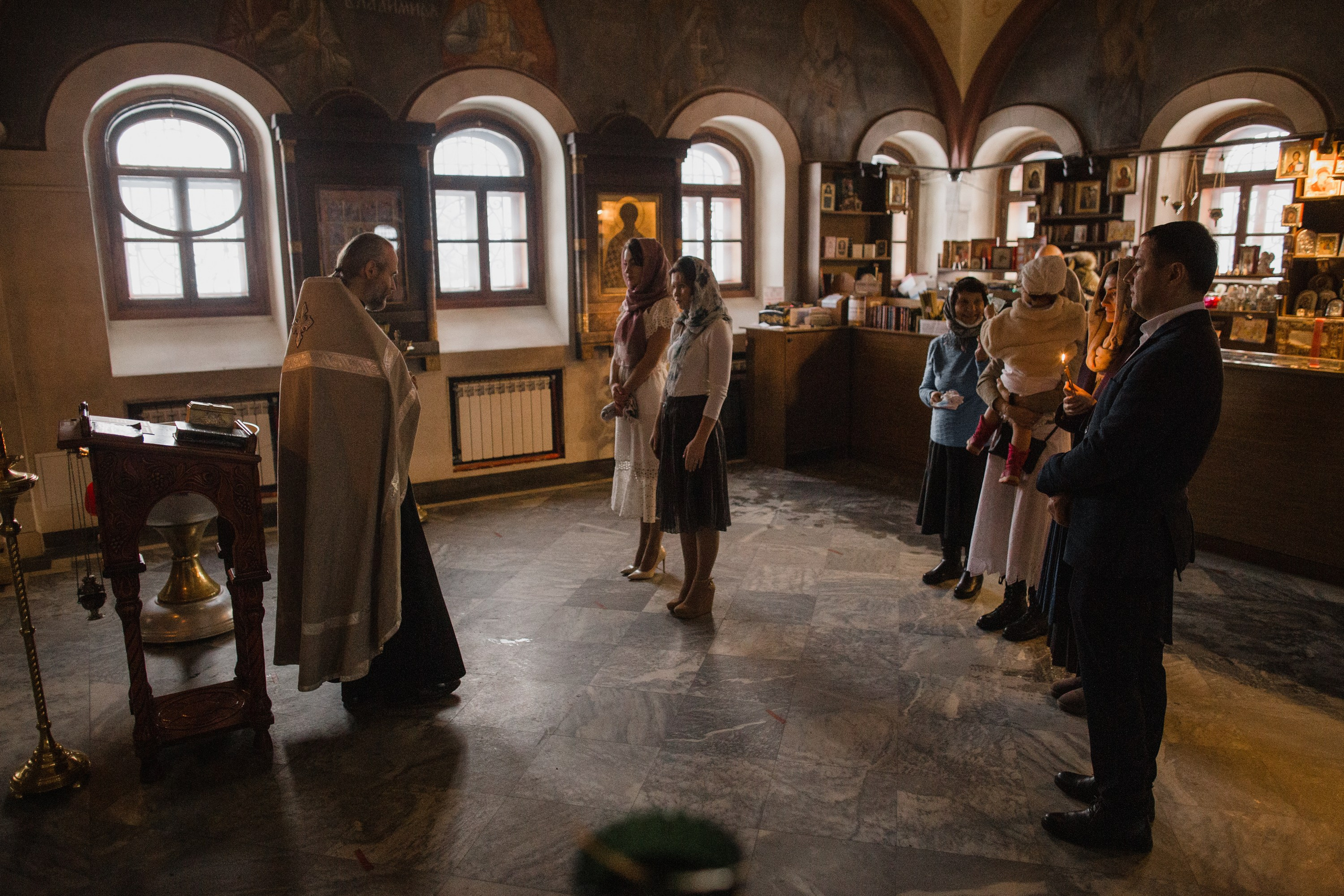 Крещение. Репортажный и свадебный фотограф в Москве Лена Таращенко