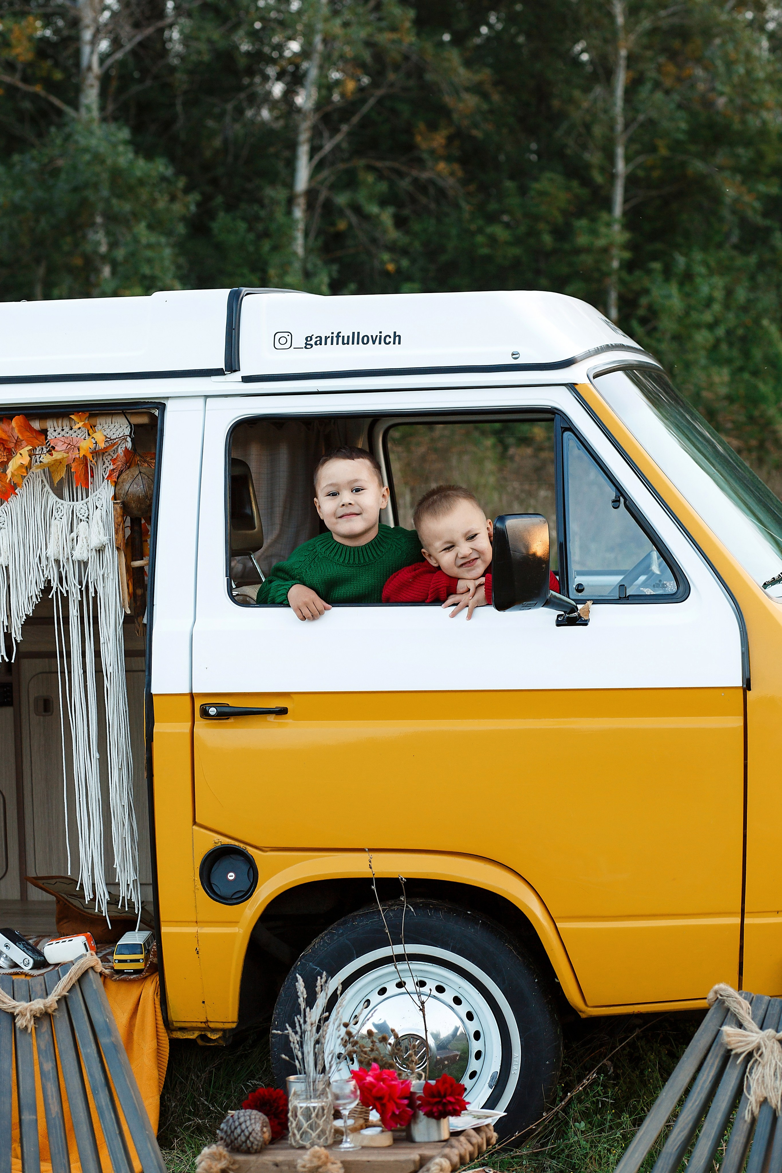 Желтый фургон. Семейный и детский фотограф в Стерлитамаке Разина Рахмангулова