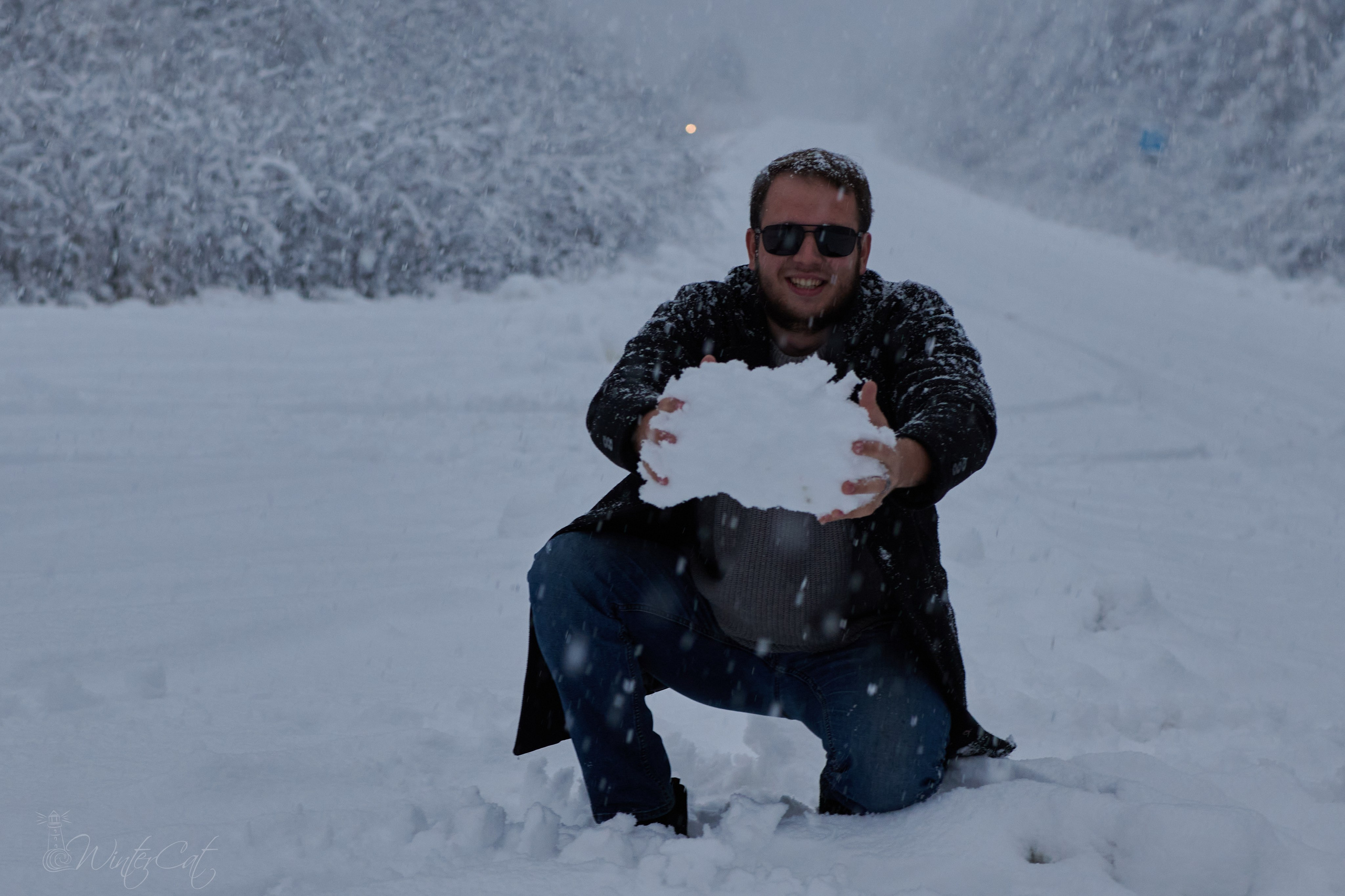 Женя и Снег. Портретный и репортажный фотограф в Магадане Андрей Нефедов WinterCatPhoto