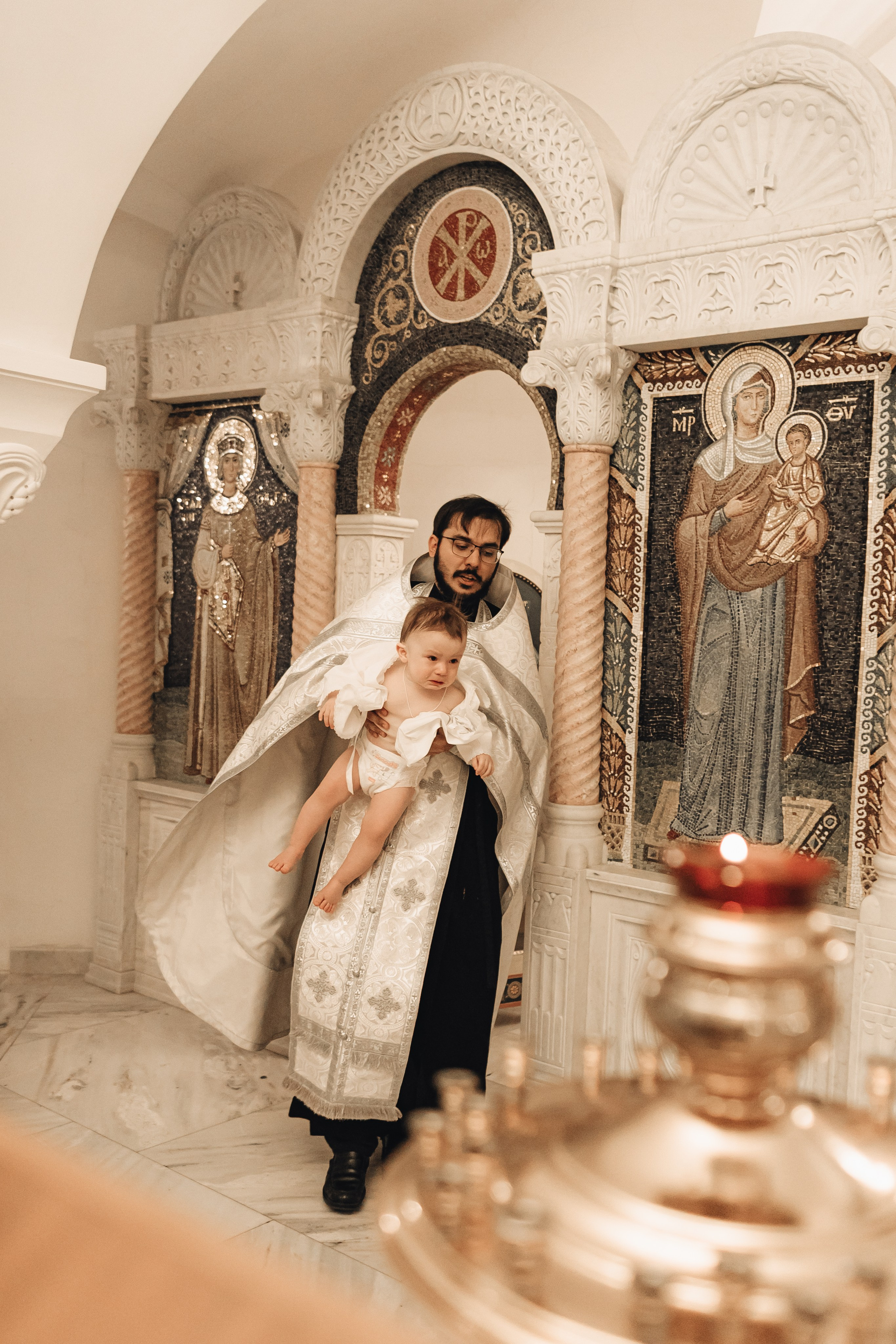Крещение Макара Храм Сергия Радонежского в Солнцево. Свадебный и Семейный фотограф в Москве Александра Вайпер