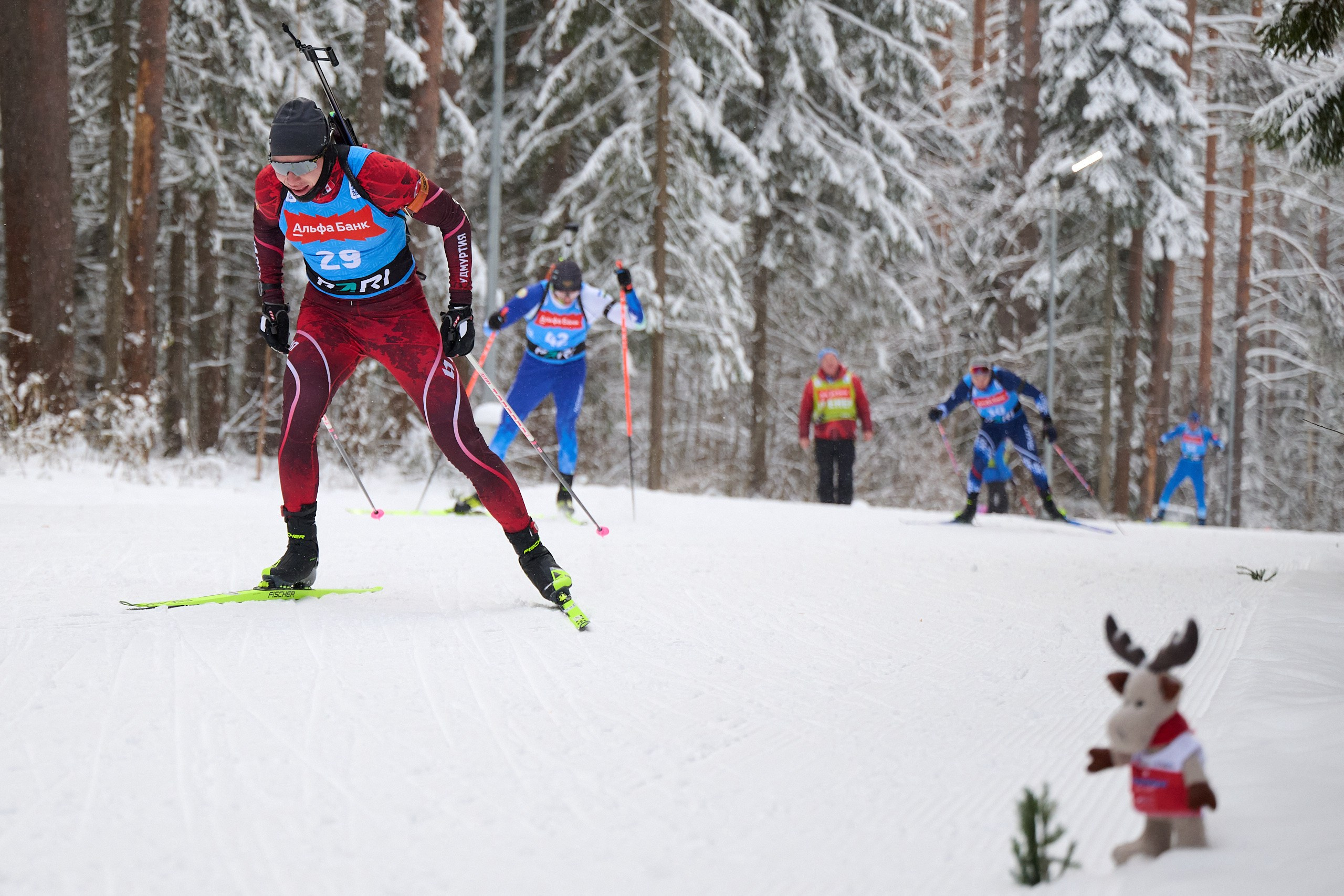 Биатлон. Чемпионат России — 2024/2025, 3-й этап, Ижевск. Спринт. Мужчины. Спортивный репортажный фотограф в Ижевске Сергей Мерзляков