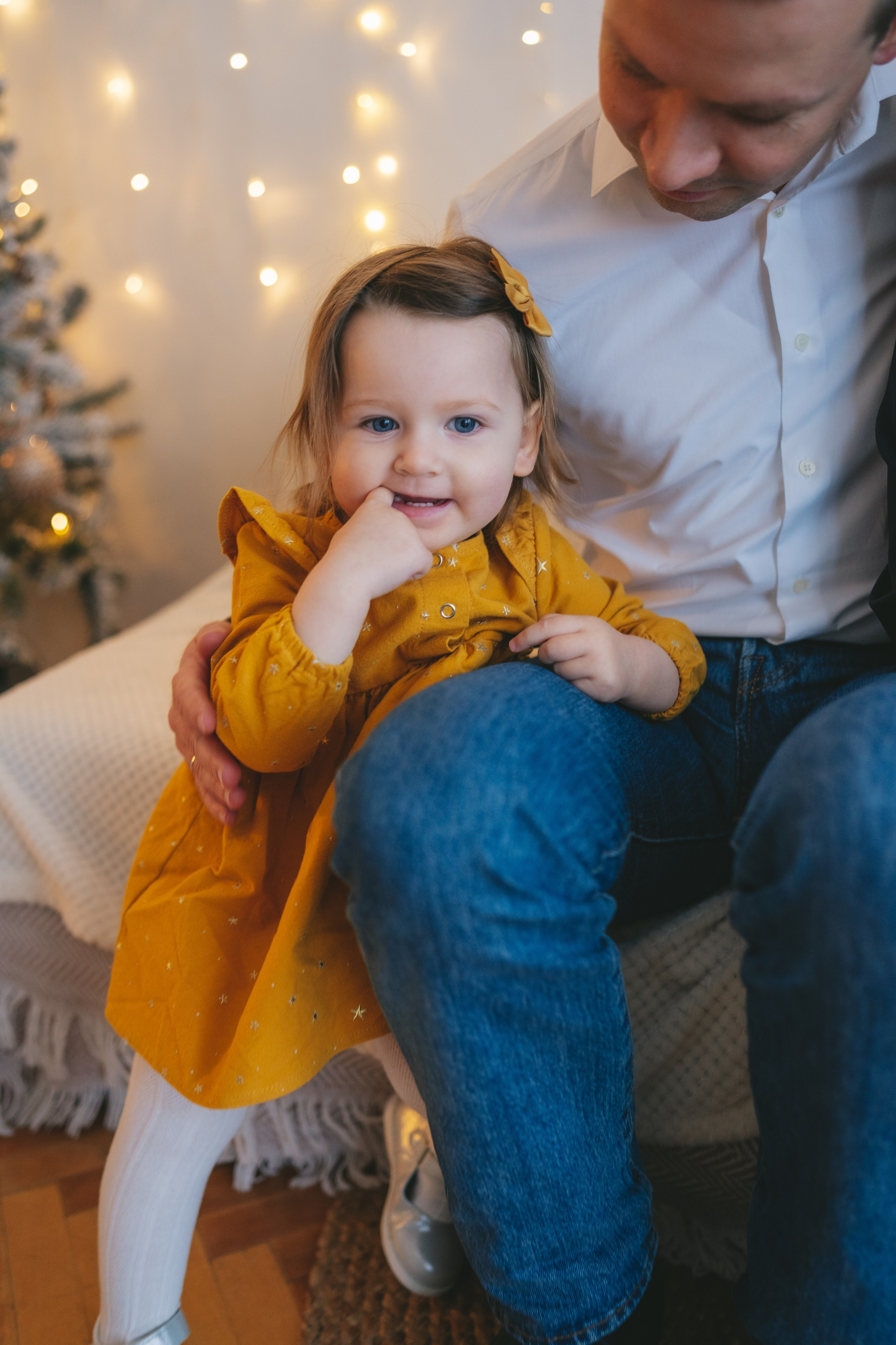 Семейная новогодняя съемка в студии. Фотограф Екатерина Канчалаба