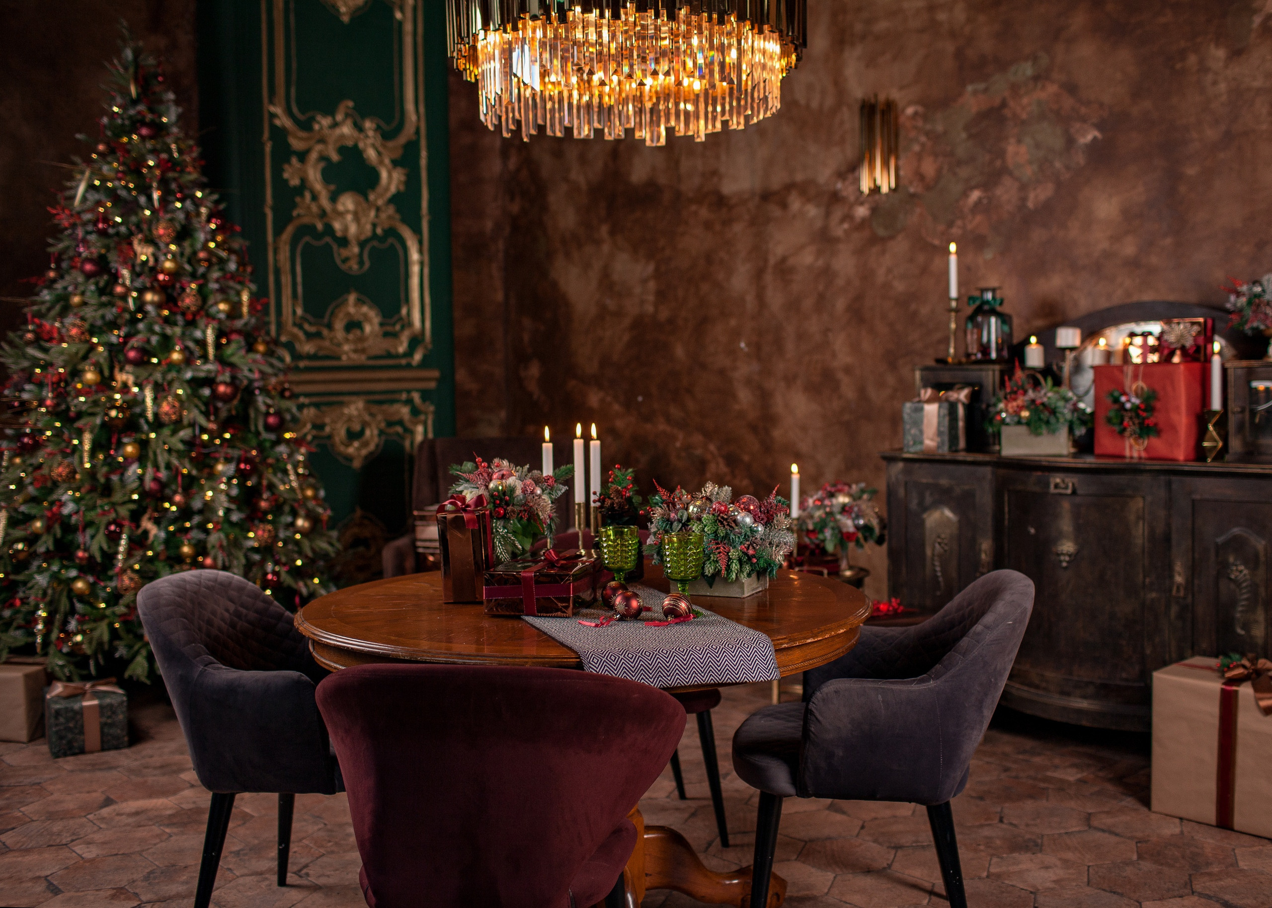 Новогодние декорации 2024-2025. Фотограф Виктория Юленкова