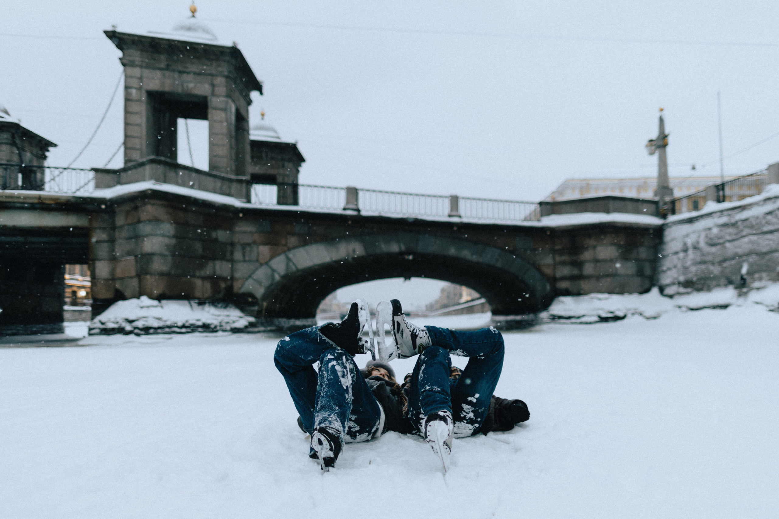 Зима на Фонтанке. Юлия Анисимова — свадебный и семейный фотограф в Санкт-Петербурге