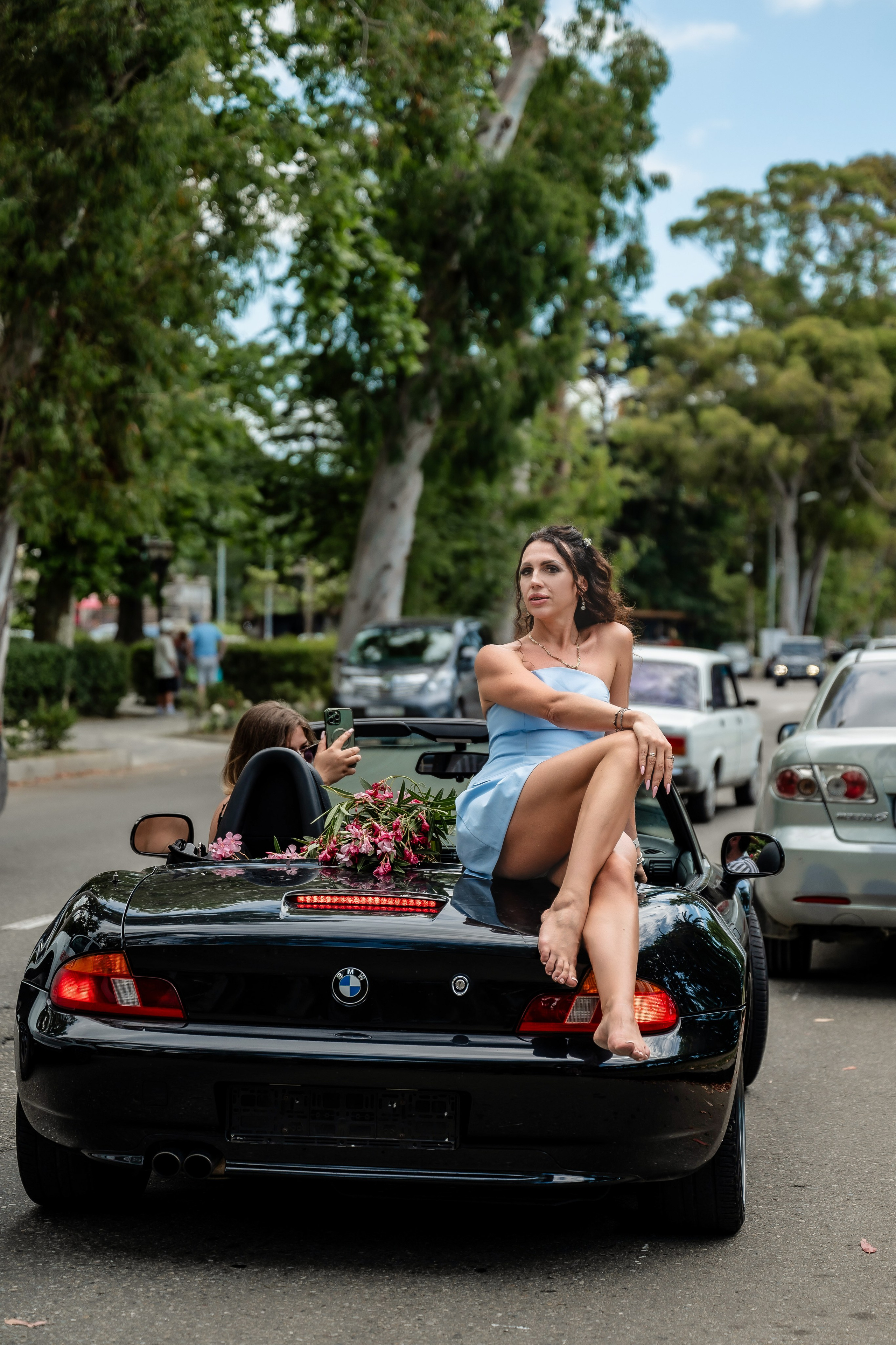 Леся и кабриолет. Наталья Слесаренко фотограф в Сочи