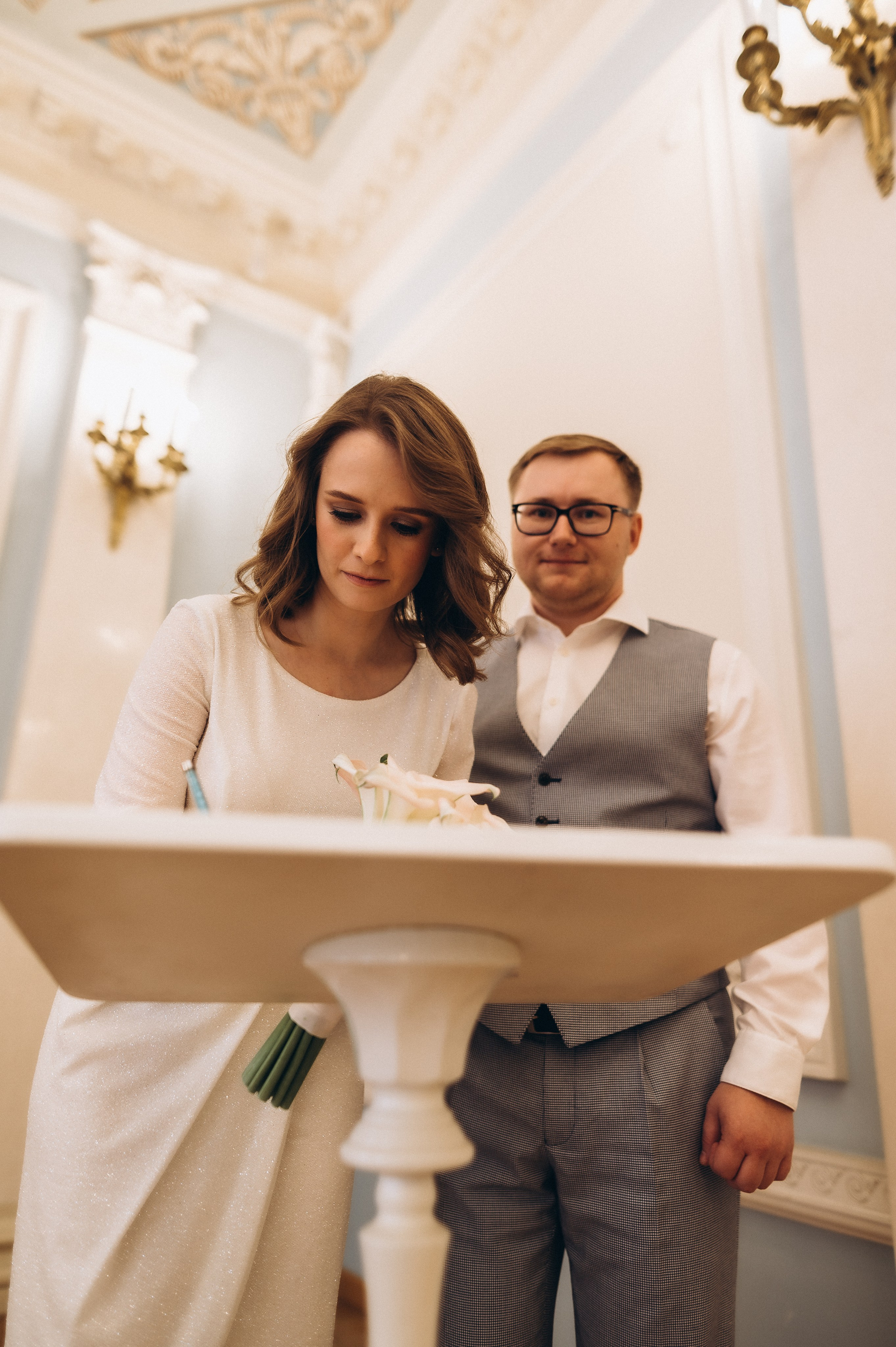 Загс+Оранжерея (камерная свадьба). Фотограф ПИТЕР СПБ Надежда Баранова