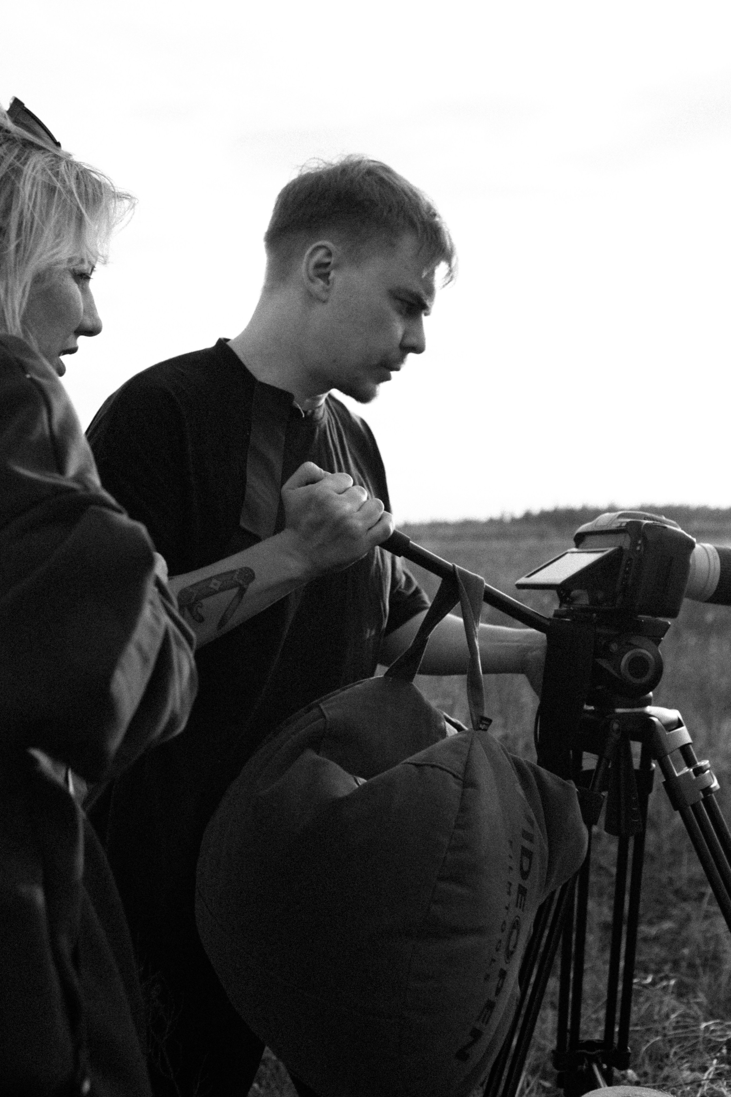 Backstage. Съемка клипа в поле. Фотограф Анастасия Кулешова