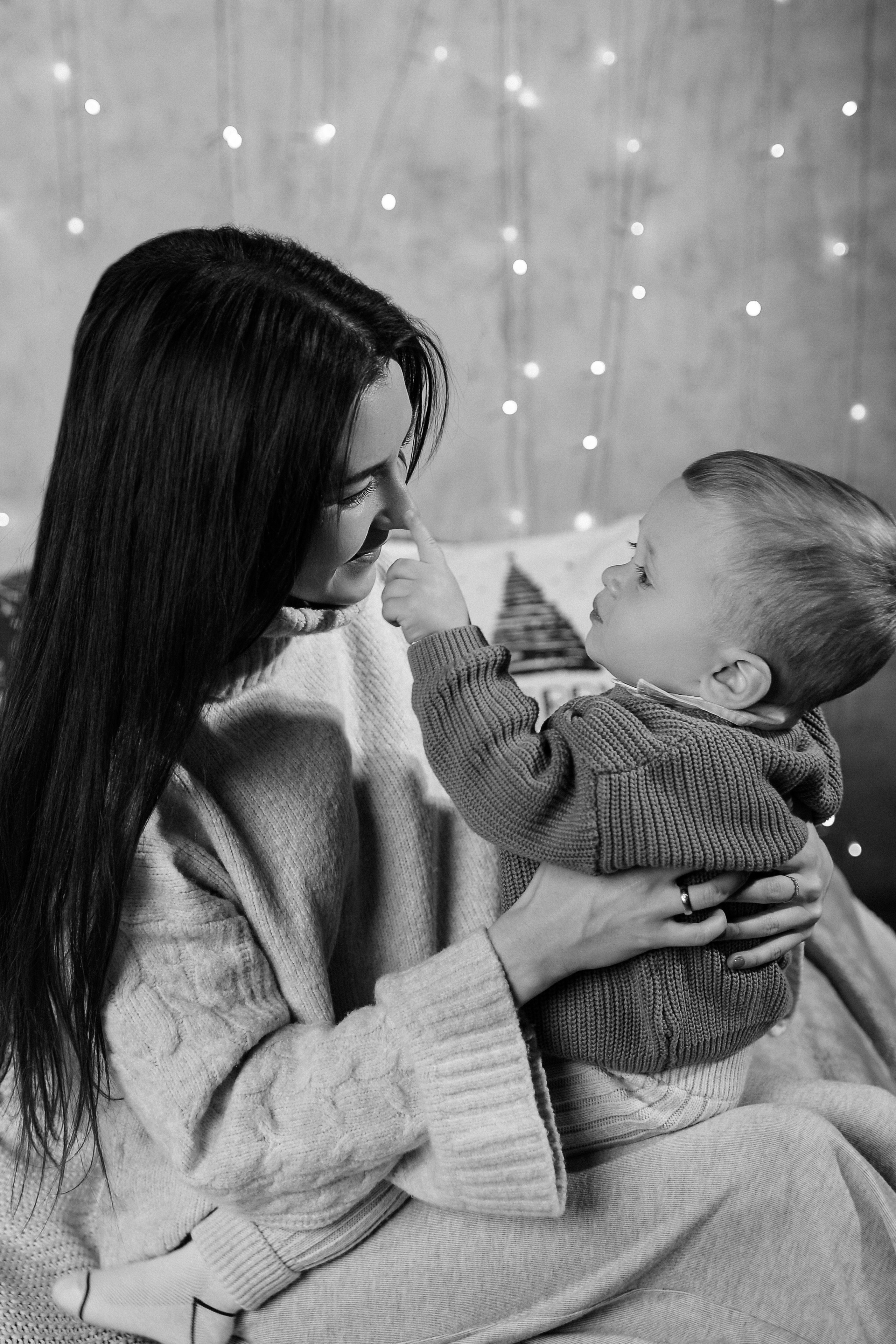 Мама с сыночком (новогодняя). Фотограф Ярута Оксана / Ростов-на-Дону