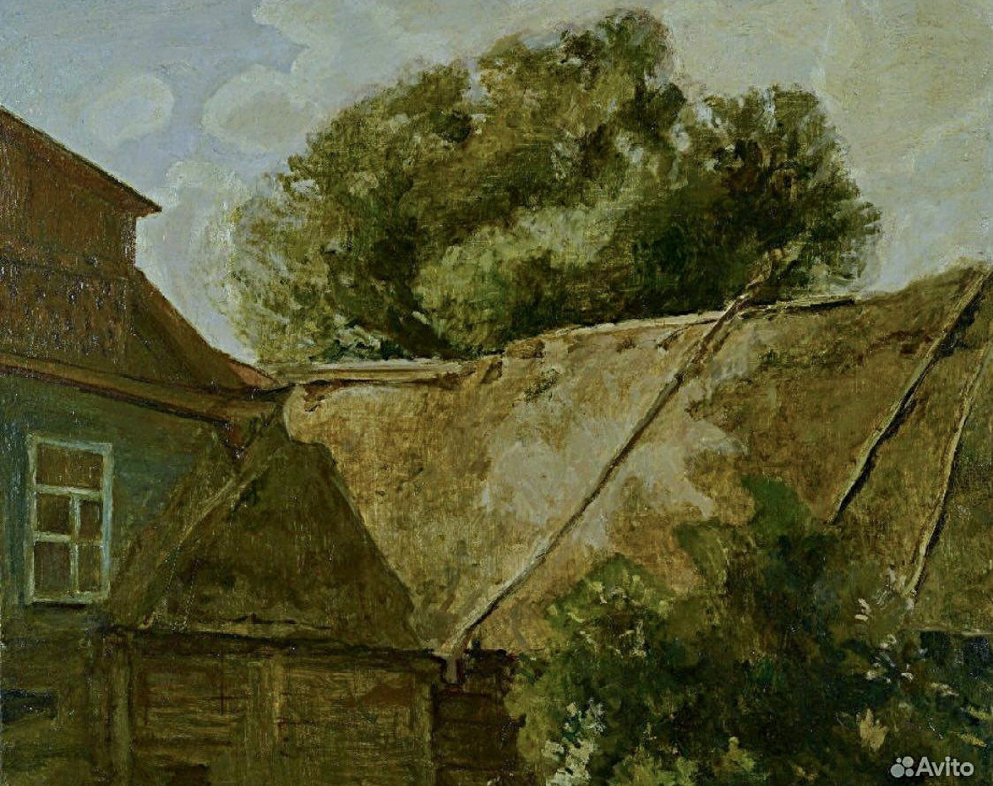 "По Мотивам. Крымов" 110Х90, Холст/масло, 2018, Дом, Живопись, Масло, Холст, Зеленый https://www.avito.ru/moskva/kollektsionirovanie/kartina_po_motivam_110h90_hm_2018_2636013394  